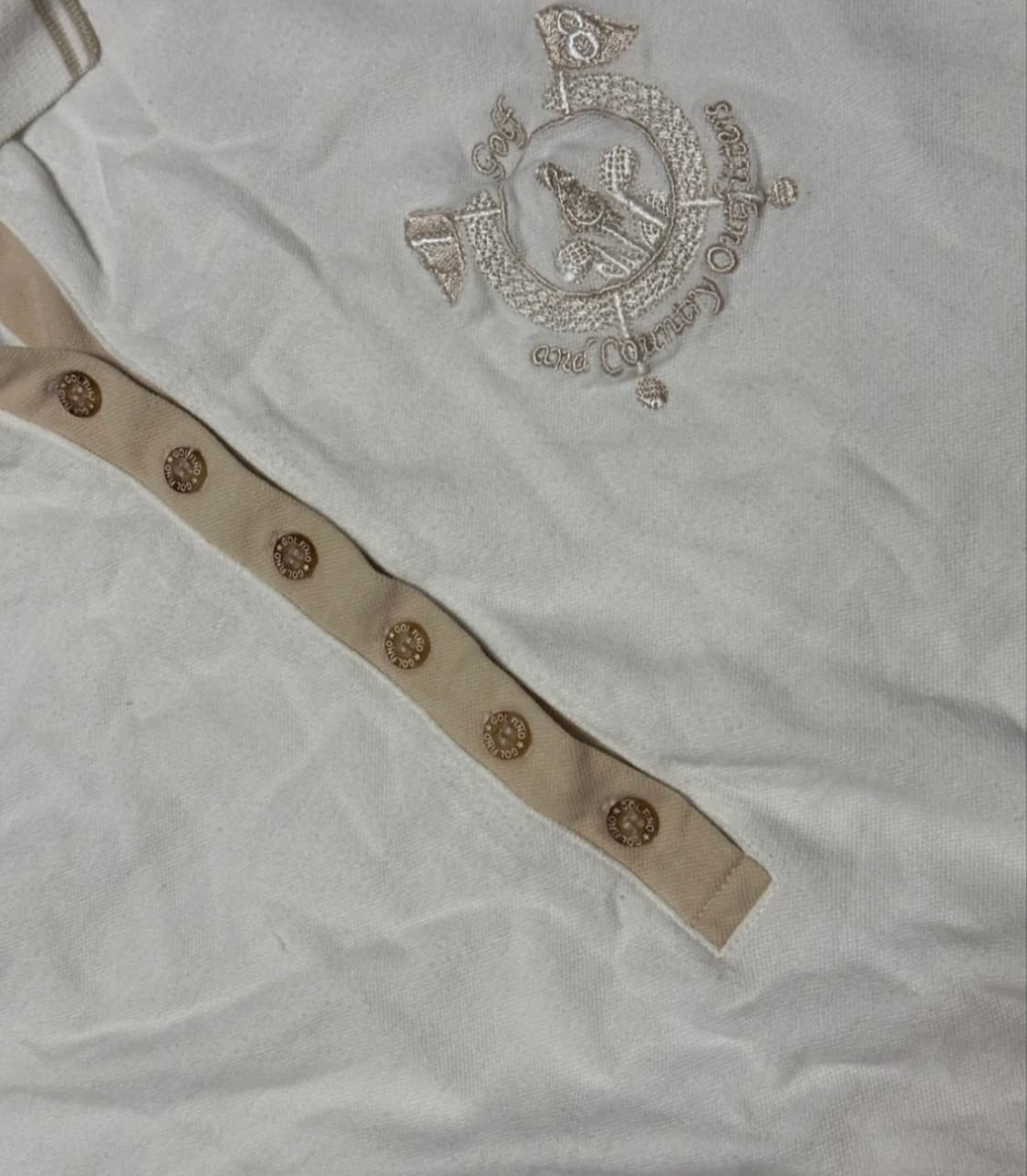 골피노 화이트 카라넥 긴팔 티셔츠 상품이미지4