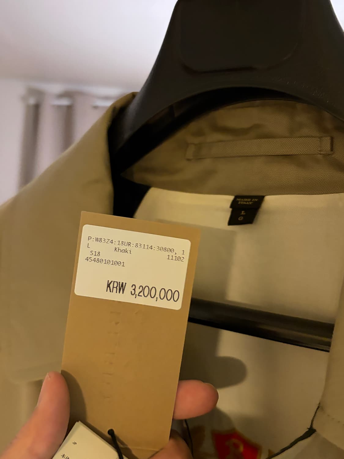 (L) 버버리 18ss 리이슈 개버딘 카코트 상품이미지5