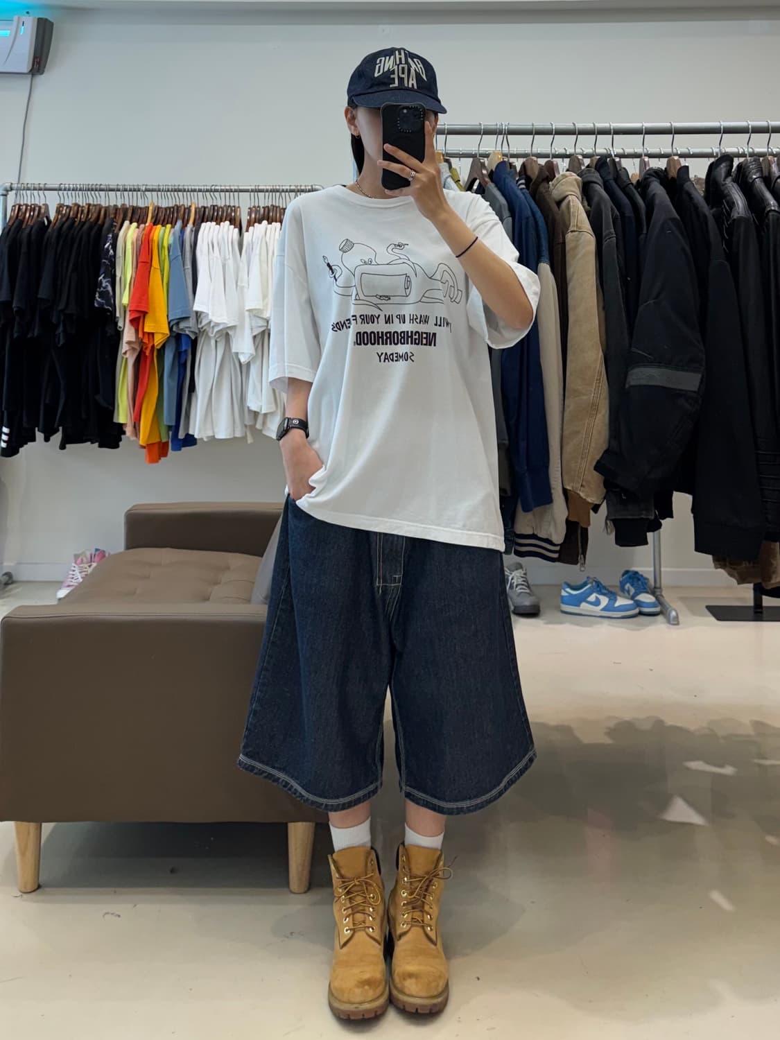 네이버후드 그래픽 반팔 티셔츠 상품이미지4