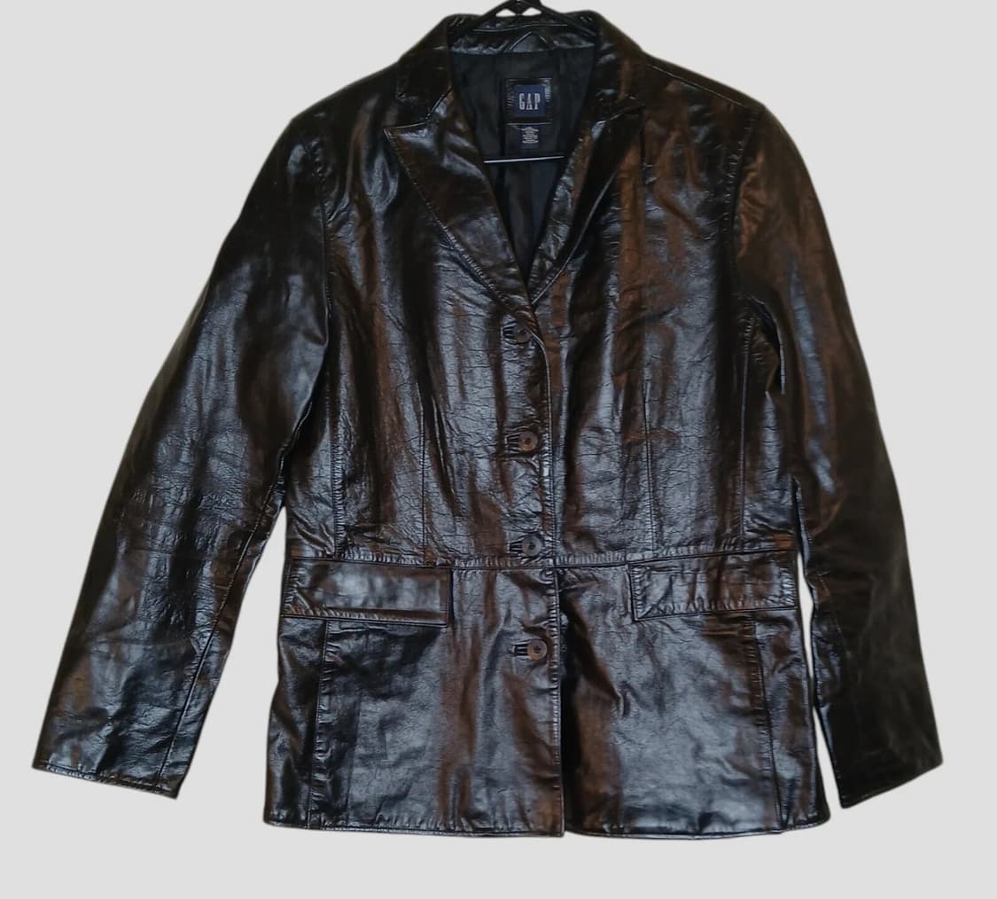 올드 갭 레더 블레이저 상품이미지1
