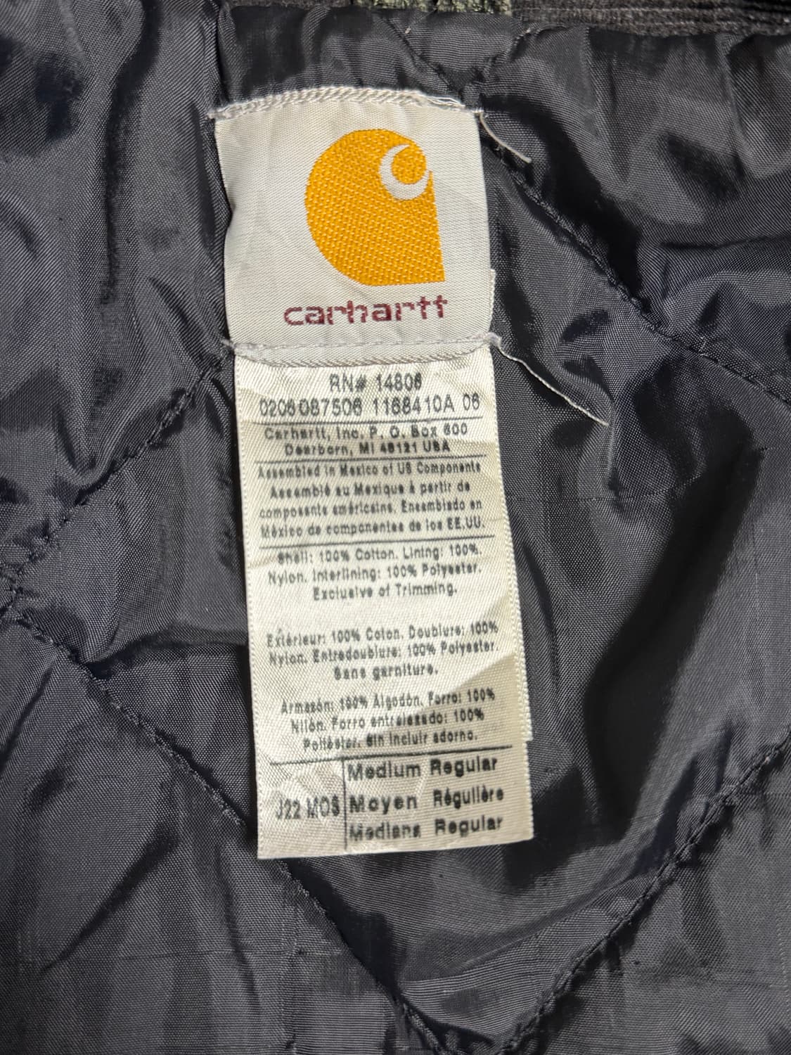 (M)칼하트 J22 디트로이트 워크 자켓 mos 상품이미지7