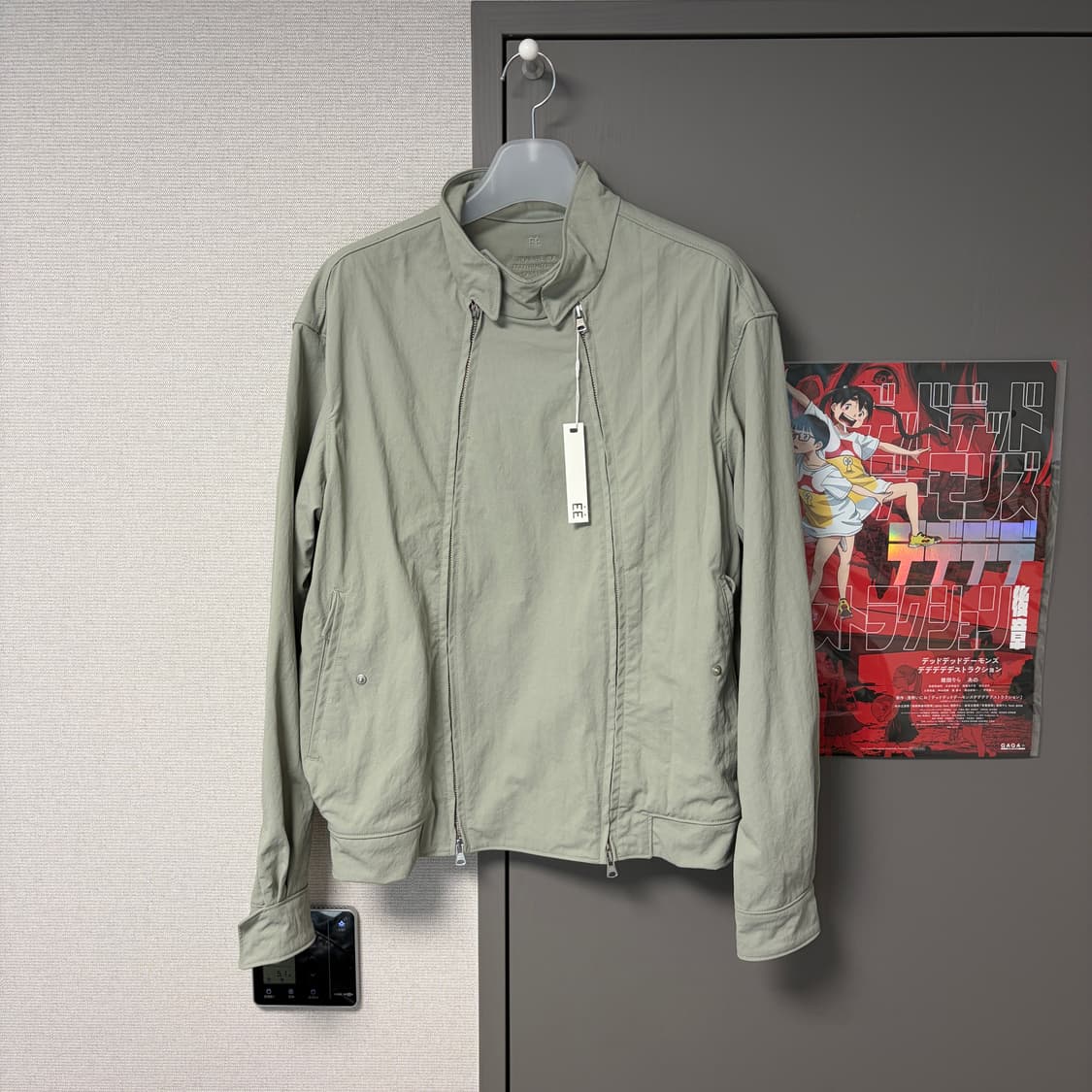 이이 누마레 DOUBLE ZIP HARRINGTON JACKET 새상품 상품이미지1