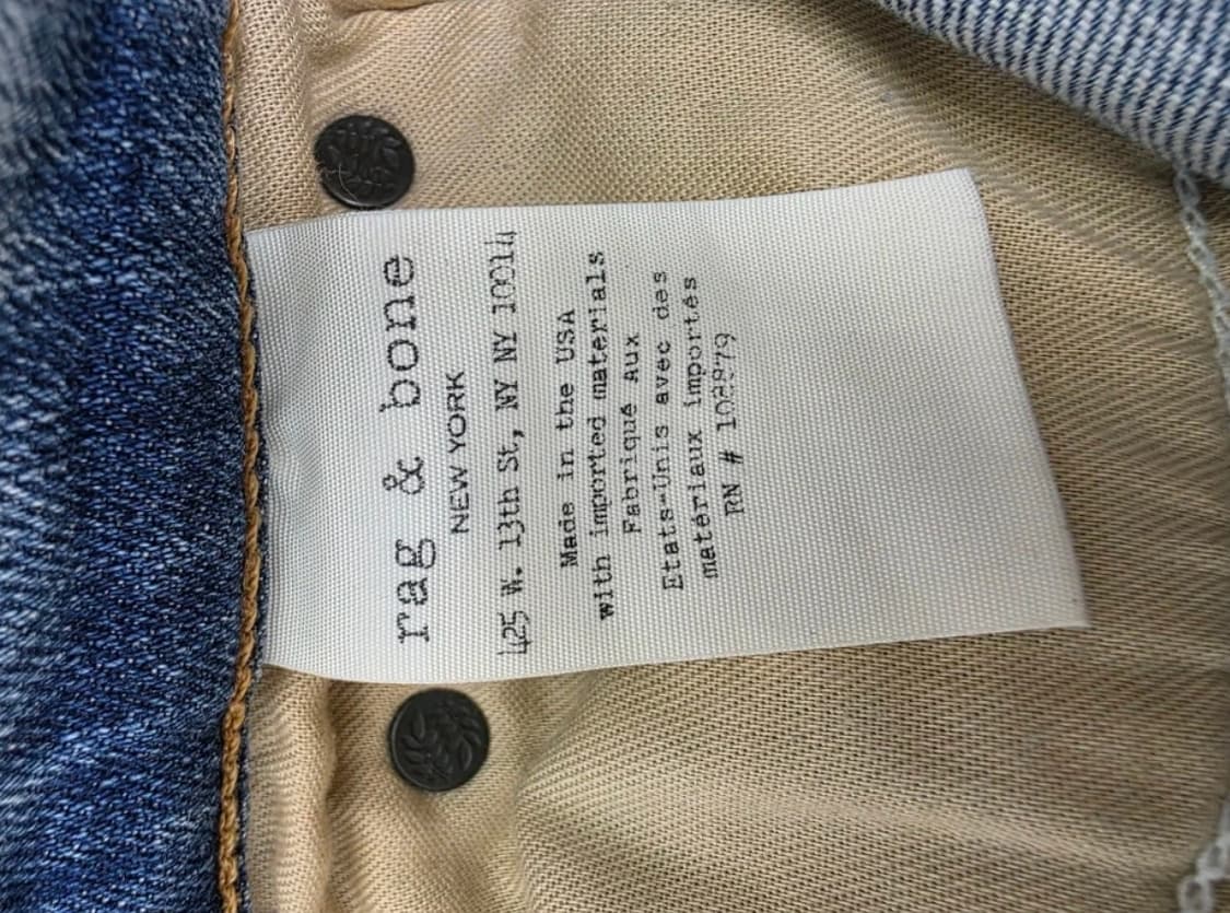 Rag&Bone 랙앤본 드레 캡 Capri진 팬츠 청바지 25.6 상품이미지9