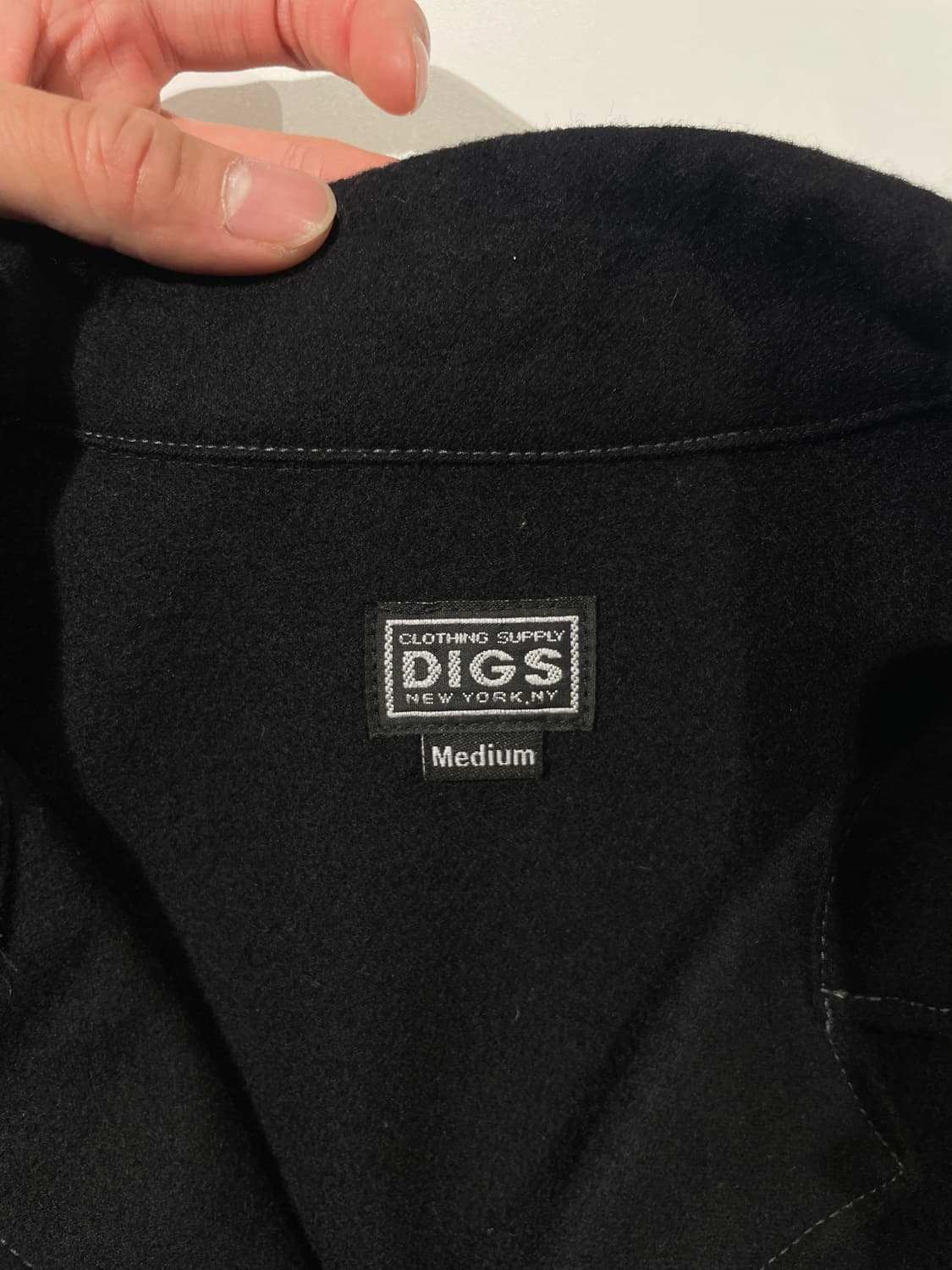 digs 블랙 트윈 포켓 앵글드 커프스 울 워크 자켓 상품이미지7