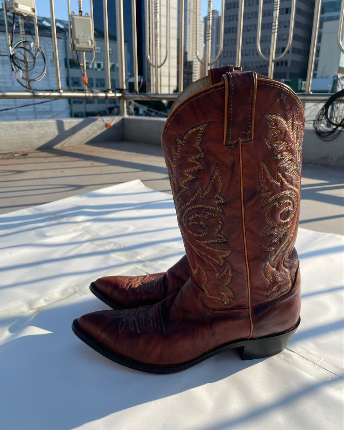저스틴부츠 Chestnut Marbled CowboyBoots 11D 상품이미지2