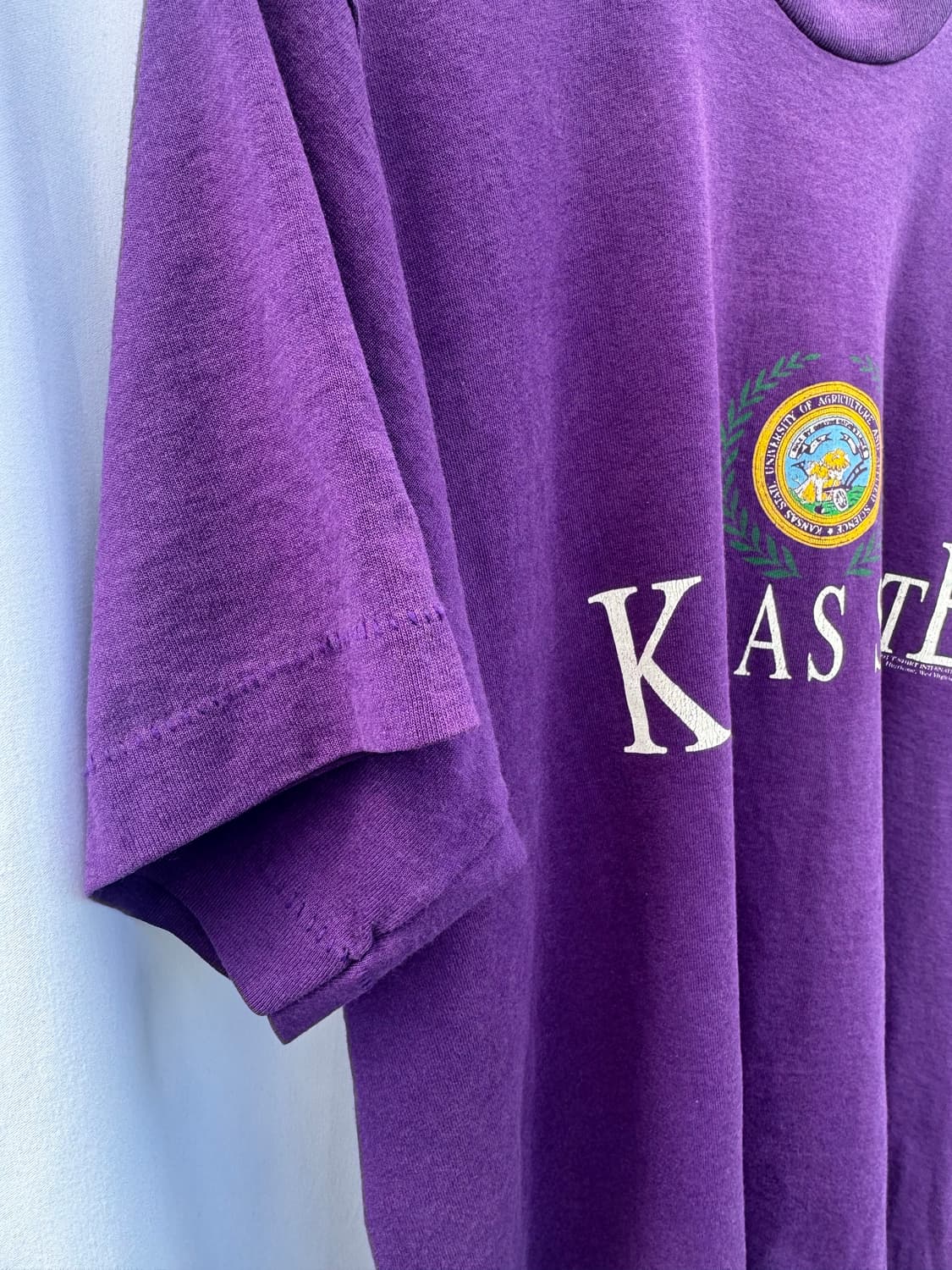 90s USA Kansas State 빈티지 티 L 상품이미지6