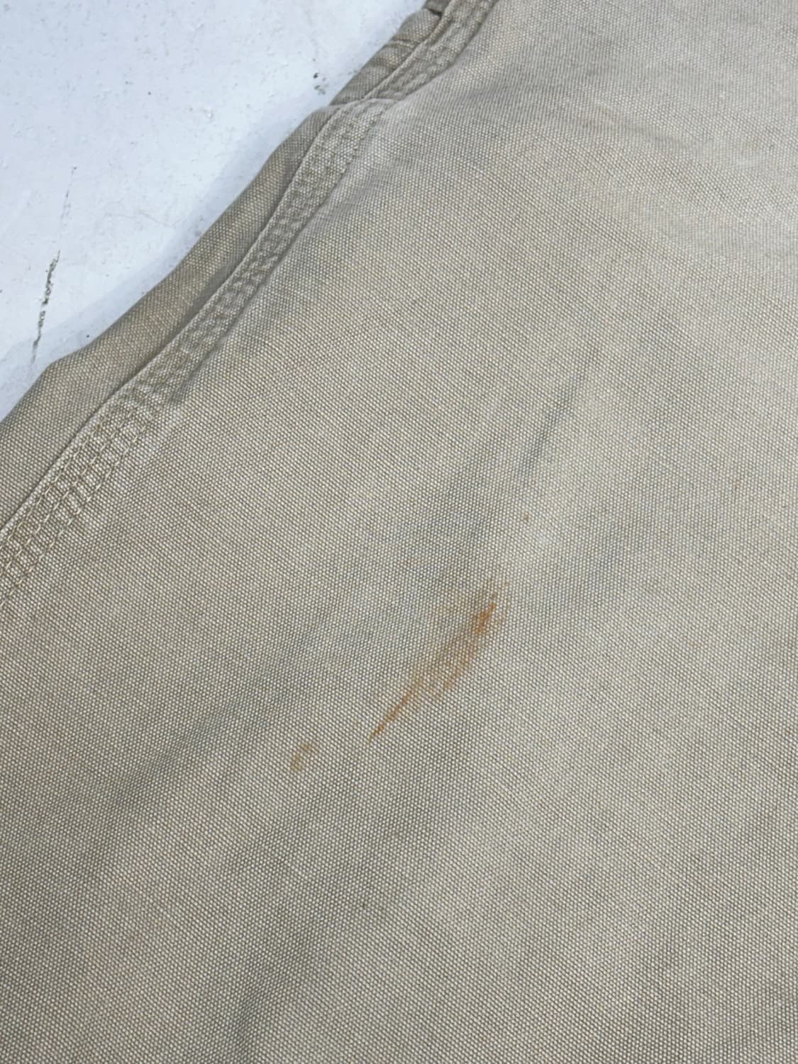 칼하트 b159 베이지 워크 팬츠 가죽탭 와이드 카펜터 바지  상품이미지8