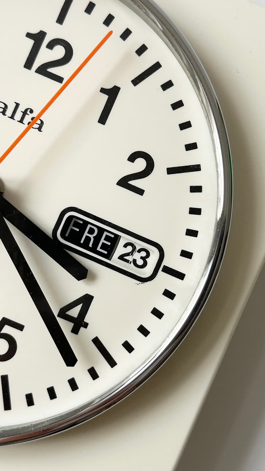 Vintage alfa haller wall clock─cream 상품이미지4