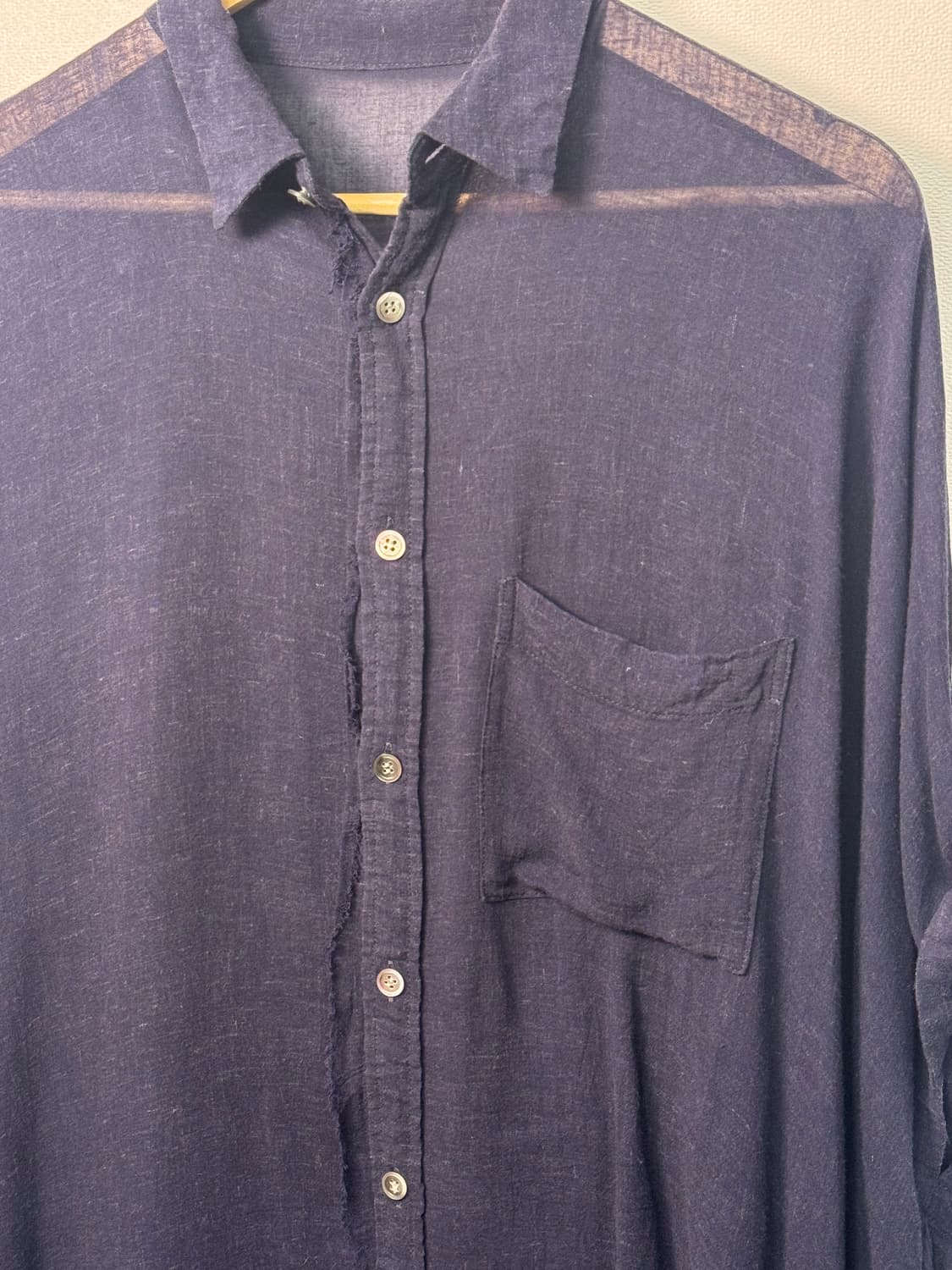 요지야마모토 슬리브리스 셔츠/S16 상품이미지2