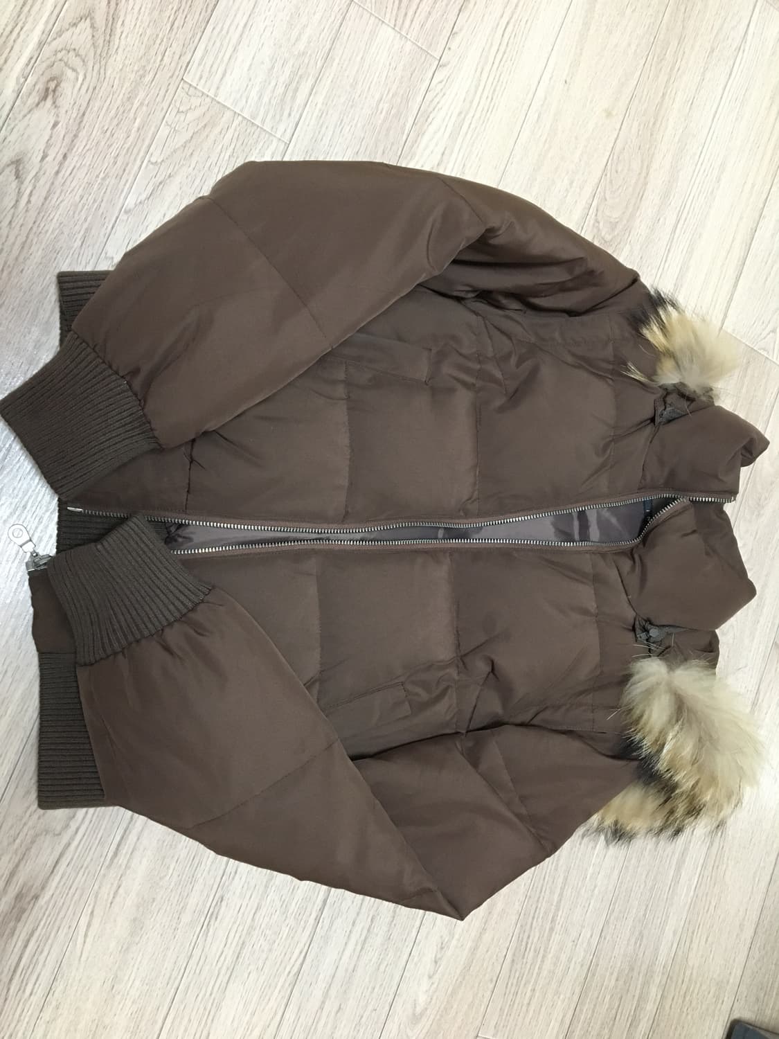 갸루 빈티지 울프죠 패딩 상품이미지1