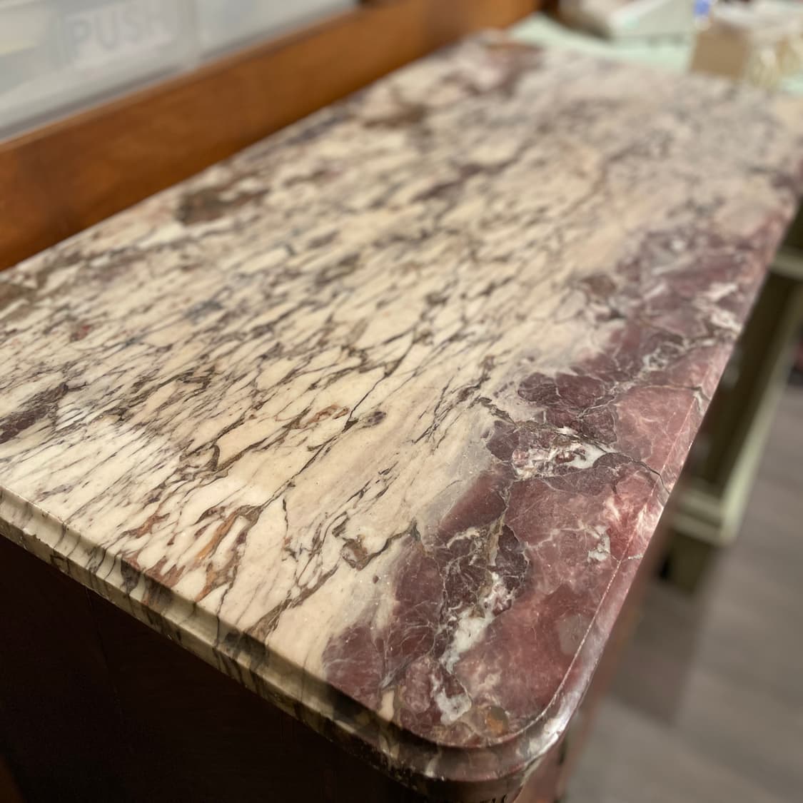 프랑스 루이16세양식 브라운 대리석 서랍장 상품이미지3