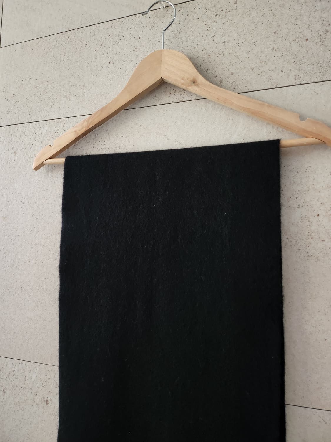 드라이완료 캐시미어 100% 블랙 머플러 상품이미지2