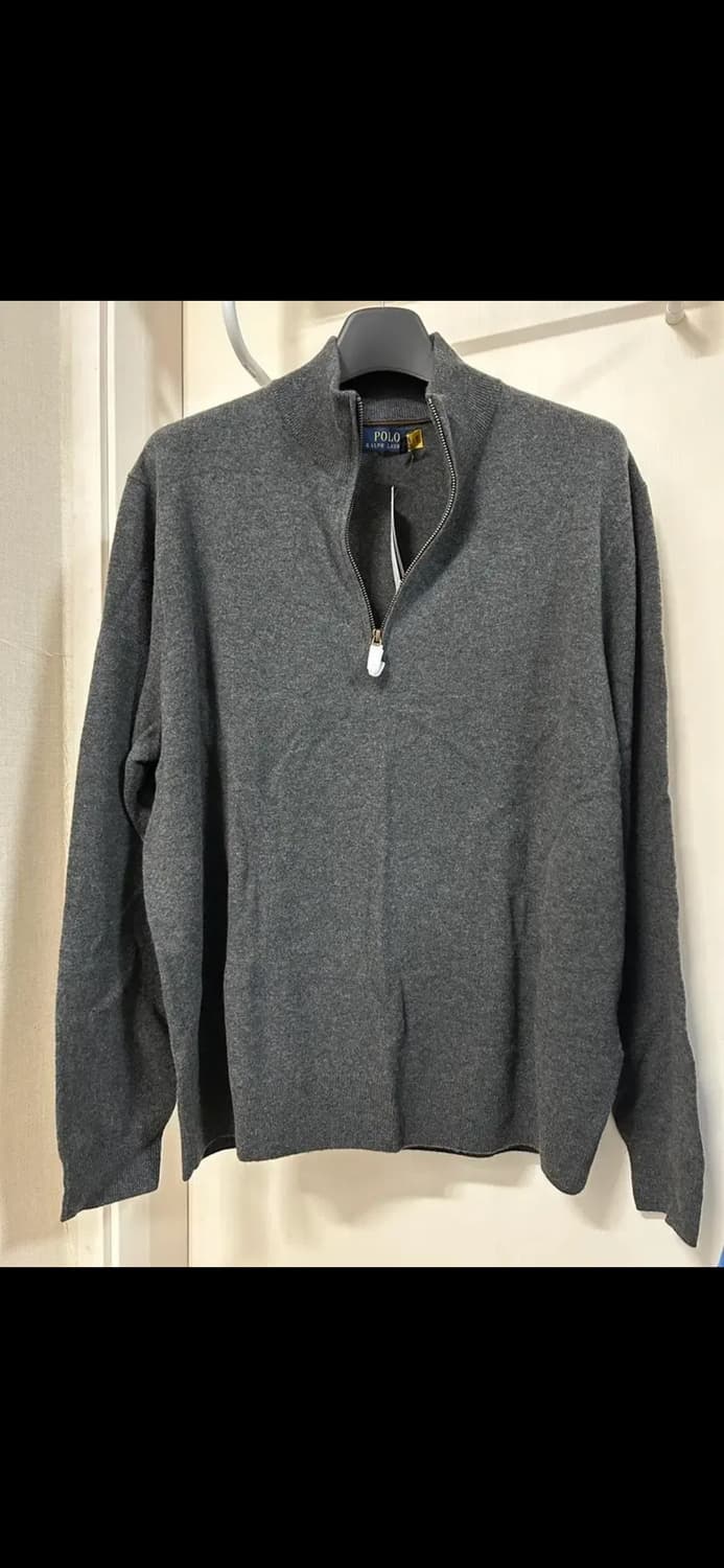 폴로 랄프 로렌 메리노울 쿼터집 스웨터 XXL 상품이미지1