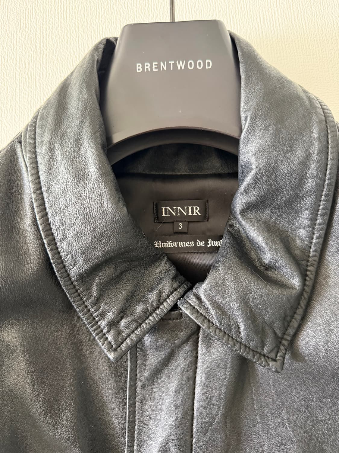 이니어 innir 램스킨 오일워시드 레더 코트 3 상품이미지2