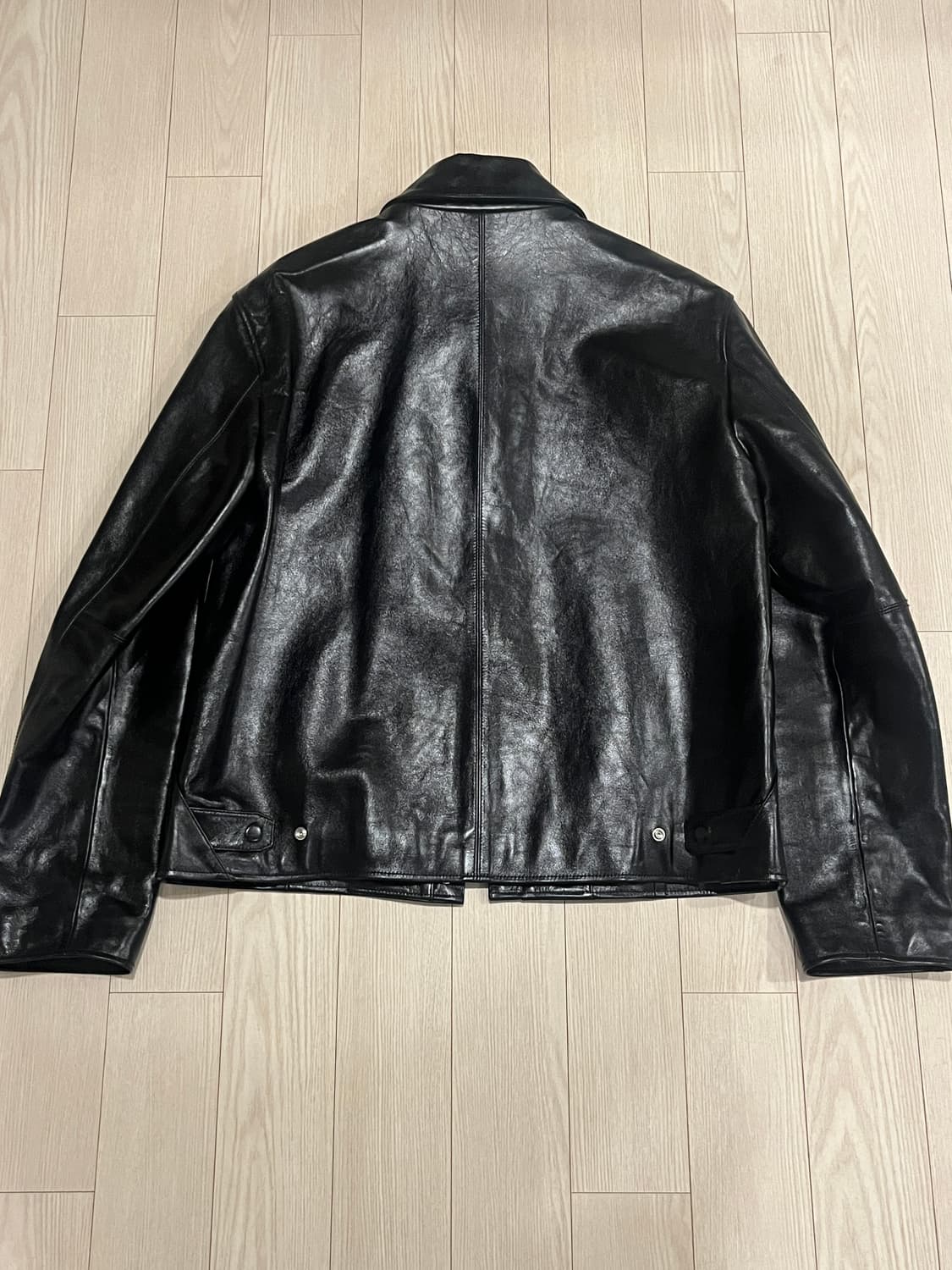 인사일런스 블랙 레더자켓 L 판매 상품이미지4