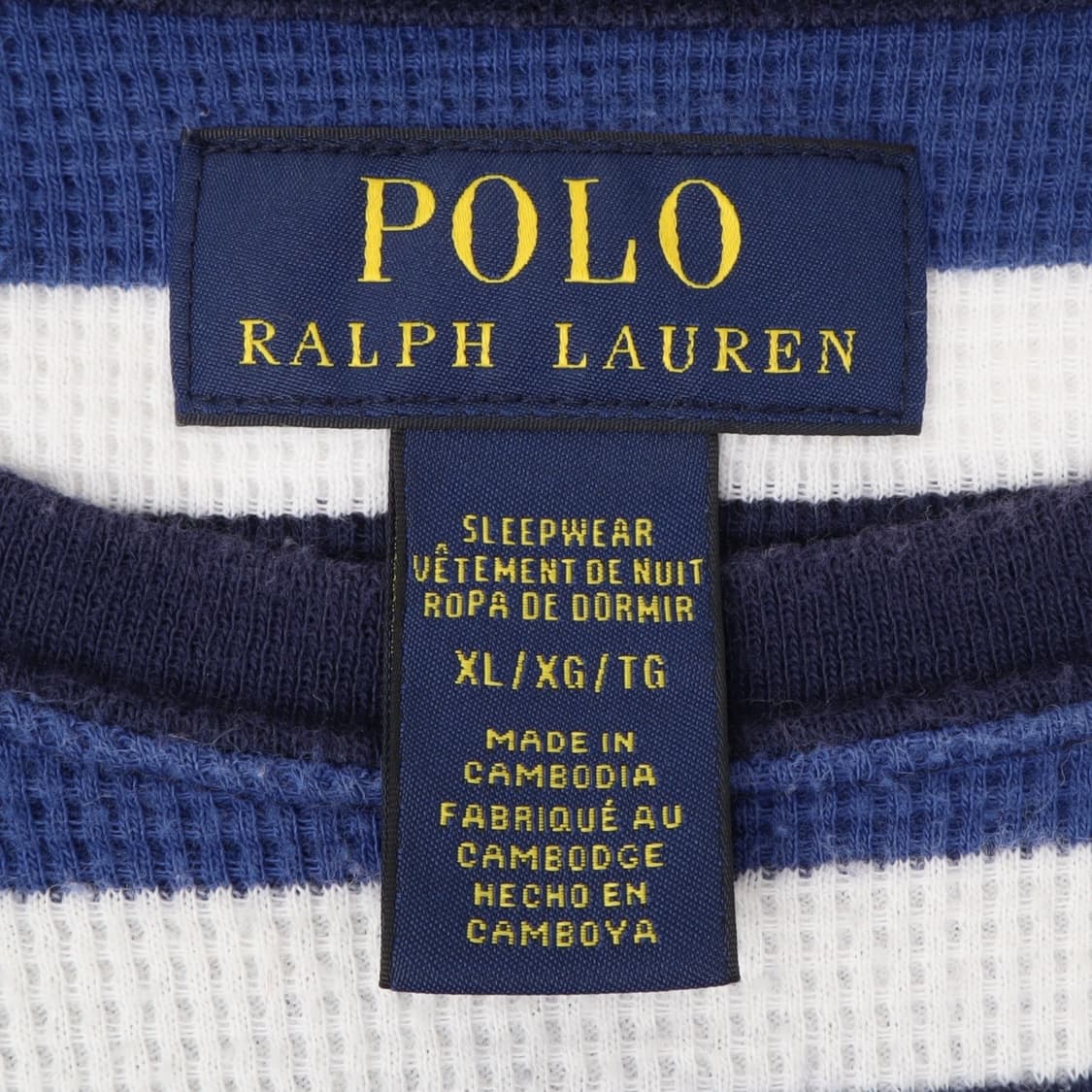 폴로 랄프로렌 블루 스트라이프 와플 롱슬리브 상품이미지8