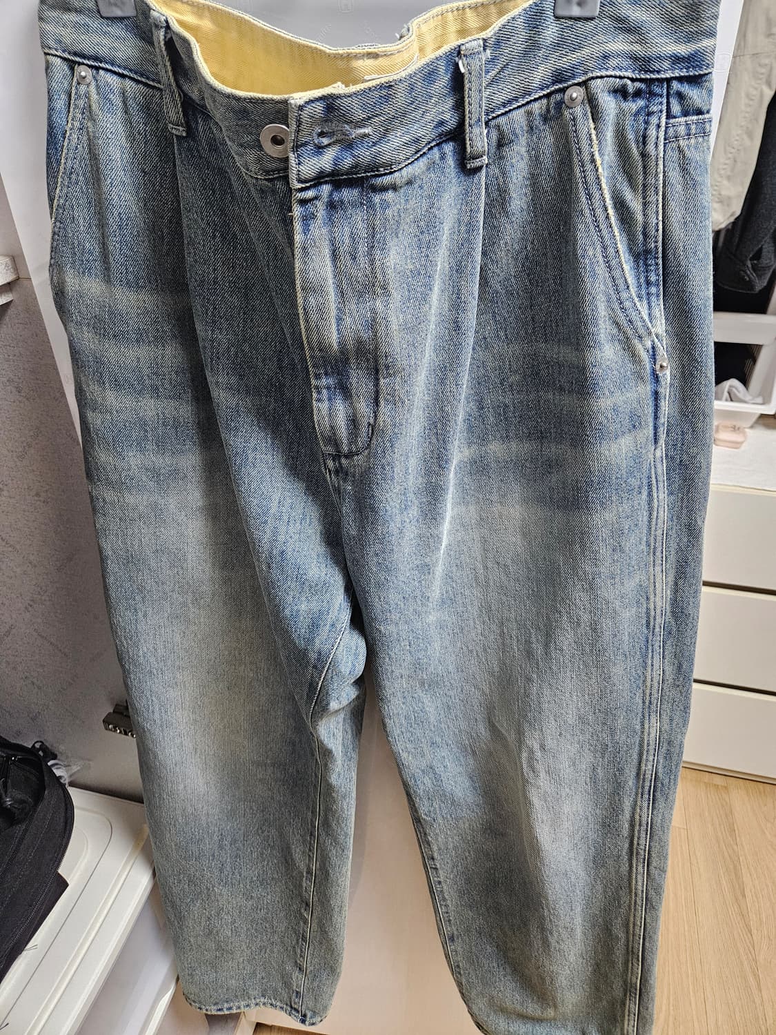 러프사이드 25fw 드레이프데님 라이트블루 상품이미지2