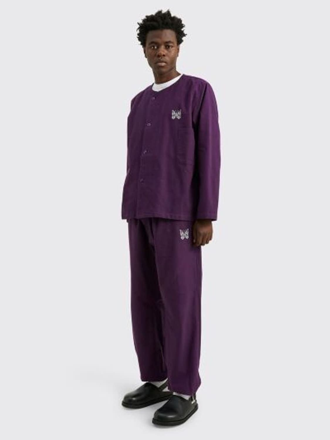 코튼 플라넬 니들스 팬츠 퍼플 상품이미지1