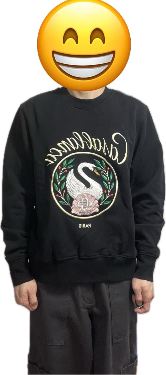 카사블랑카 백조 맨투맨(착샷) 상품이미지8