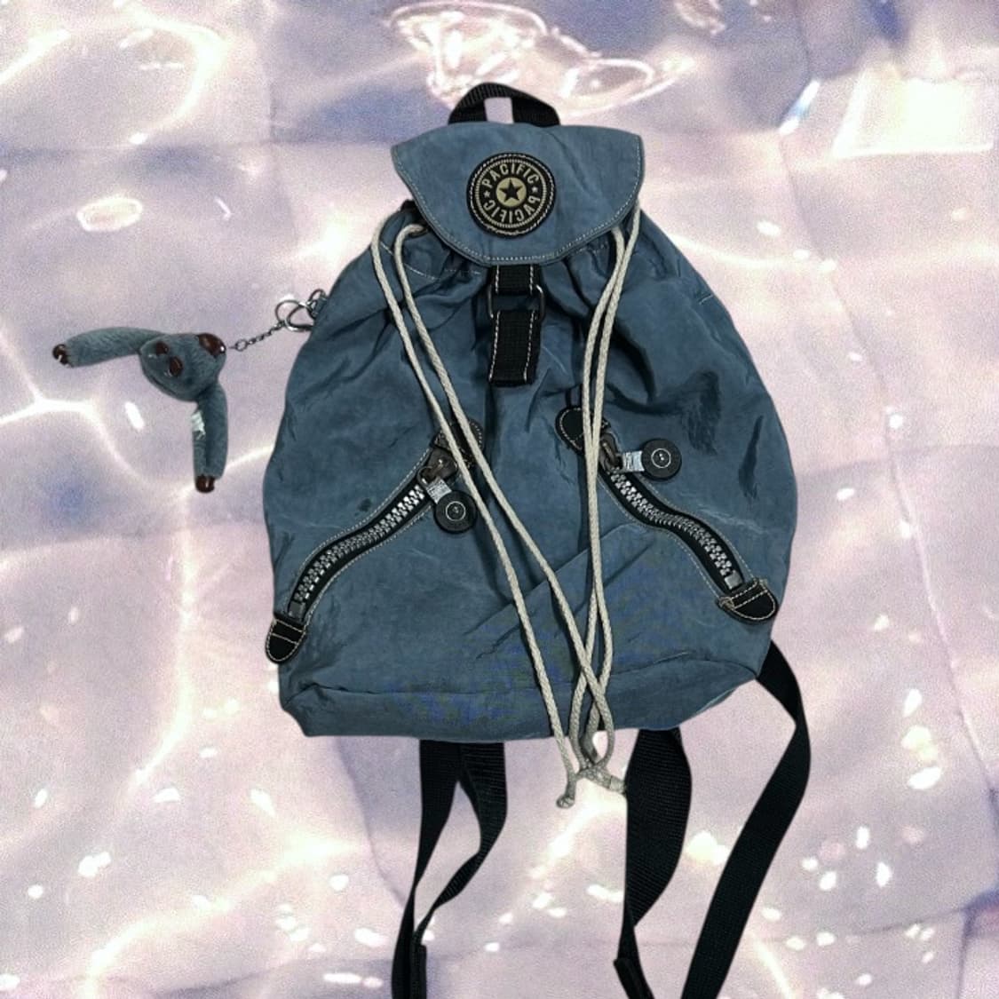 키플링 백팩 복조리 가방 연청 데님 블루 y2k   상품이미지1