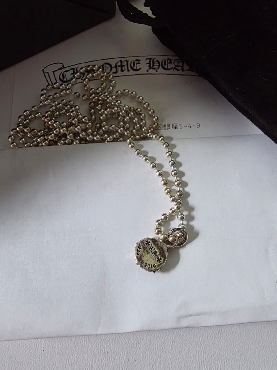 크롬하츠 볼체인 피스사인 참 상품이미지2