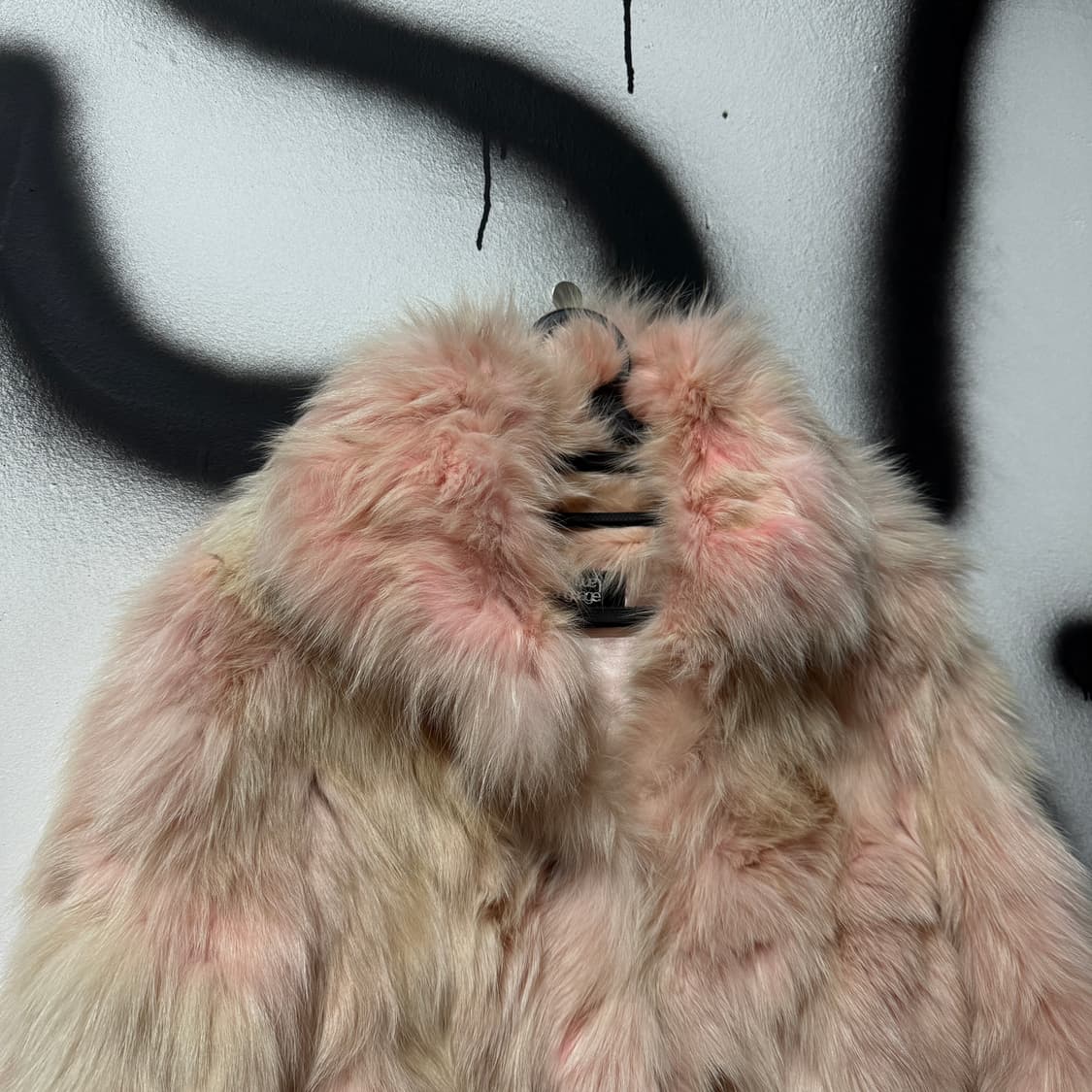 VTG 빈티지 100% 폭스 퍼 핑크 퍼 코트 상품이미지5