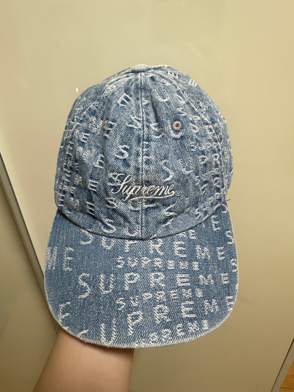슈프림 데님 볼캡 상품이미지1