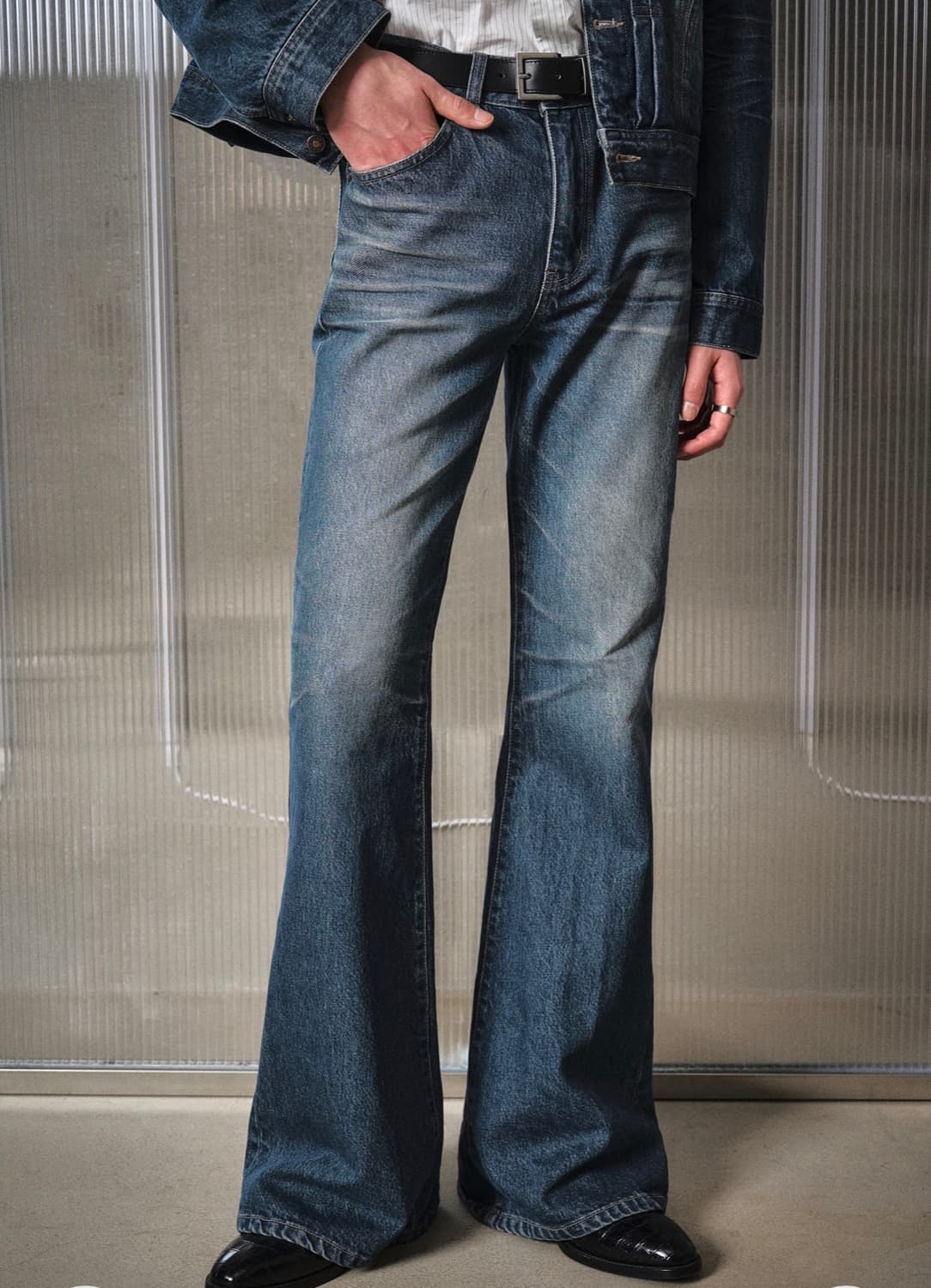 46-31/34) 엘무드 잔느 플레어 데님 부츠컷 상품이미지4