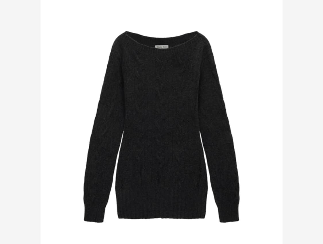 DAMAGE POINT CABLE KNIT DRESS 상품이미지2