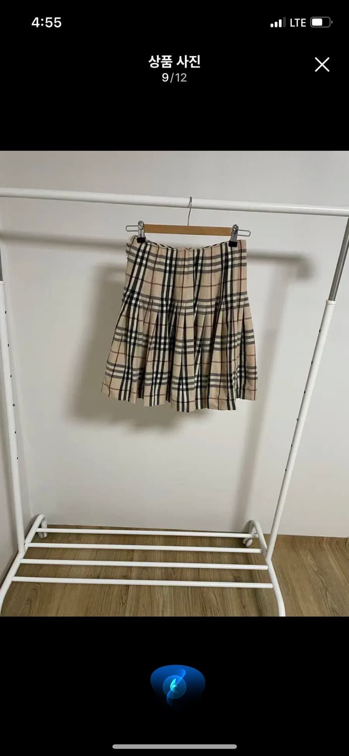 BURBERRY 버버리 정품 체크 플리츠 랩스커트 골프웨어 골프치마 상품이미지7