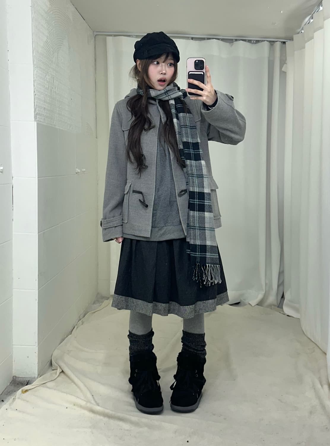 그레이 너드 니혼진 모리걸 떡코 코디세트 상품이미지2