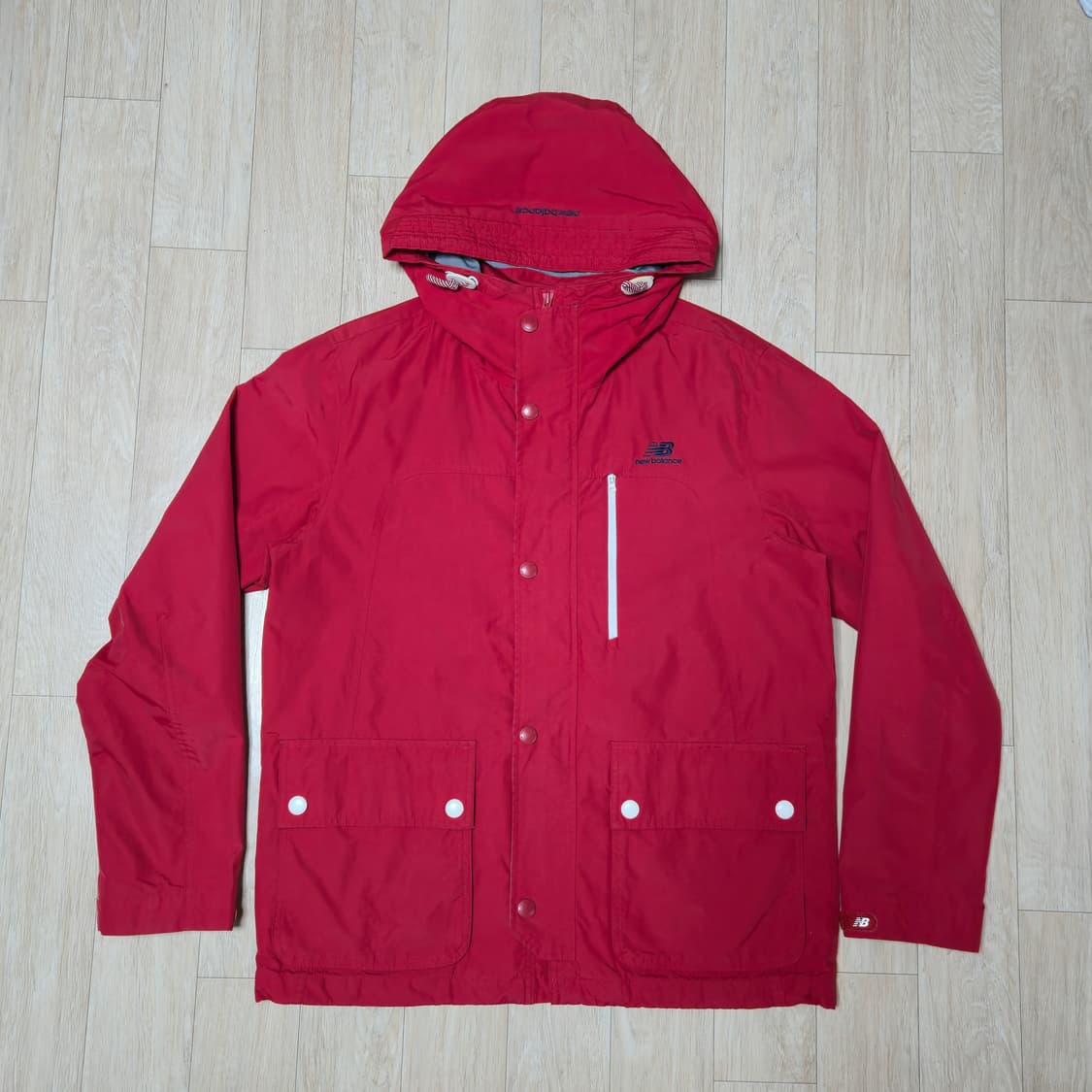 뉴발란스 레드 후드 바람막이 100 상품이미지1