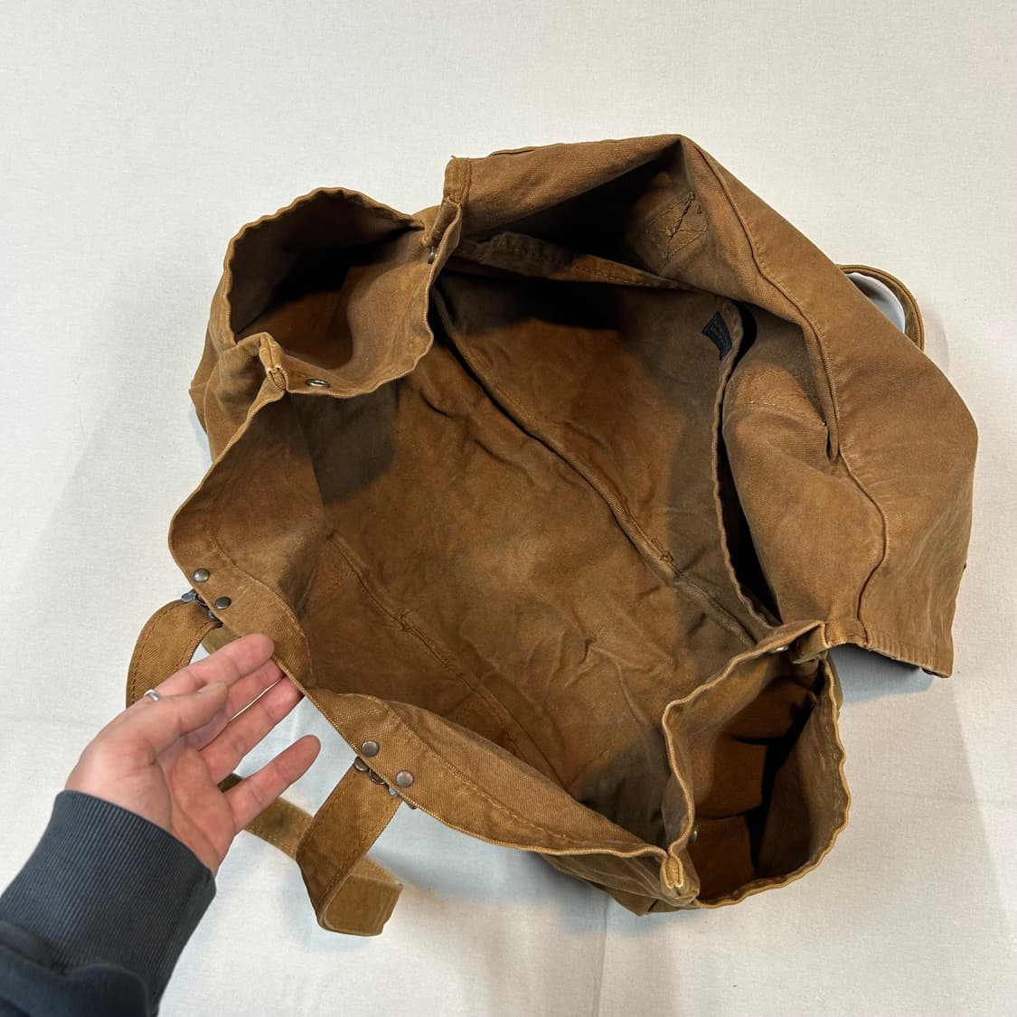 Kapital 캐피탈 더플 헤비 캔버스 토트백 숄더백 상품이미지5