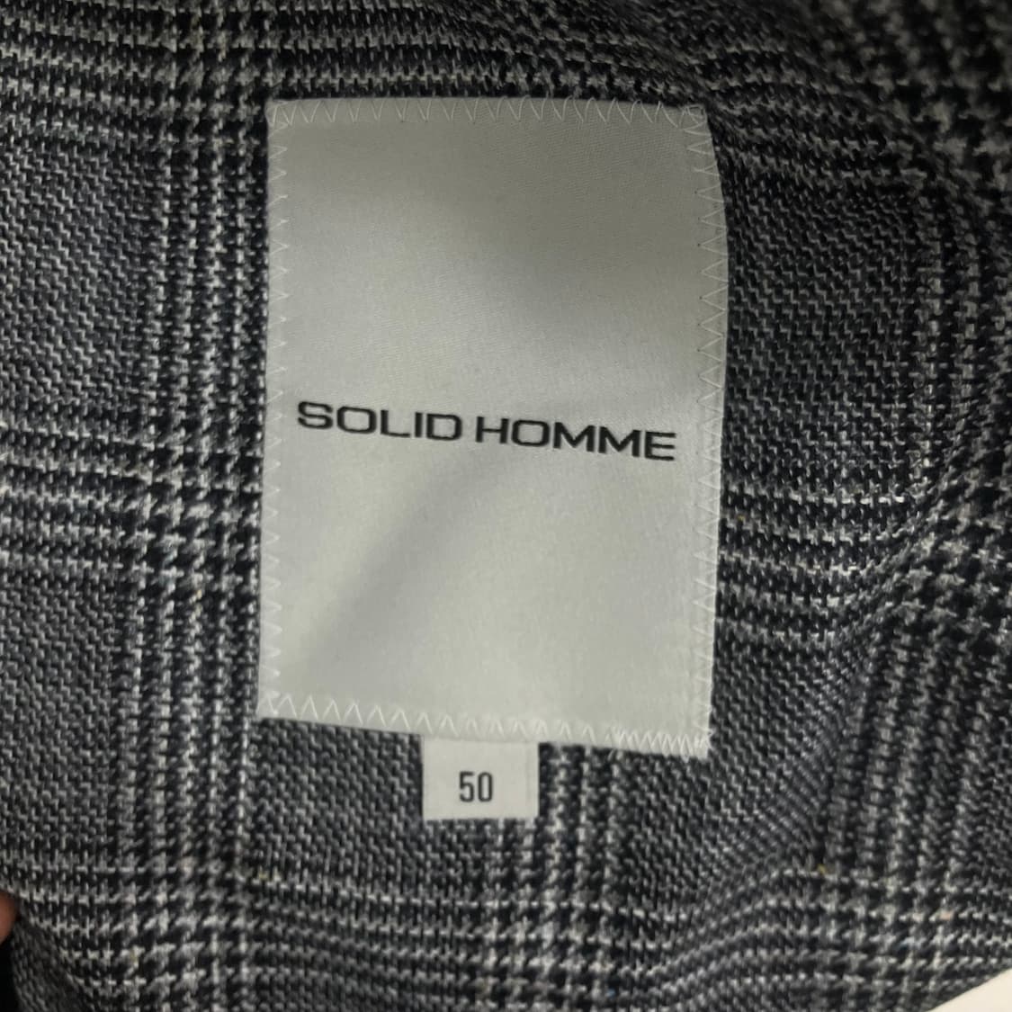 솔리드 옴므 글렌 체크 싱글 블레이저 50 상품이미지3