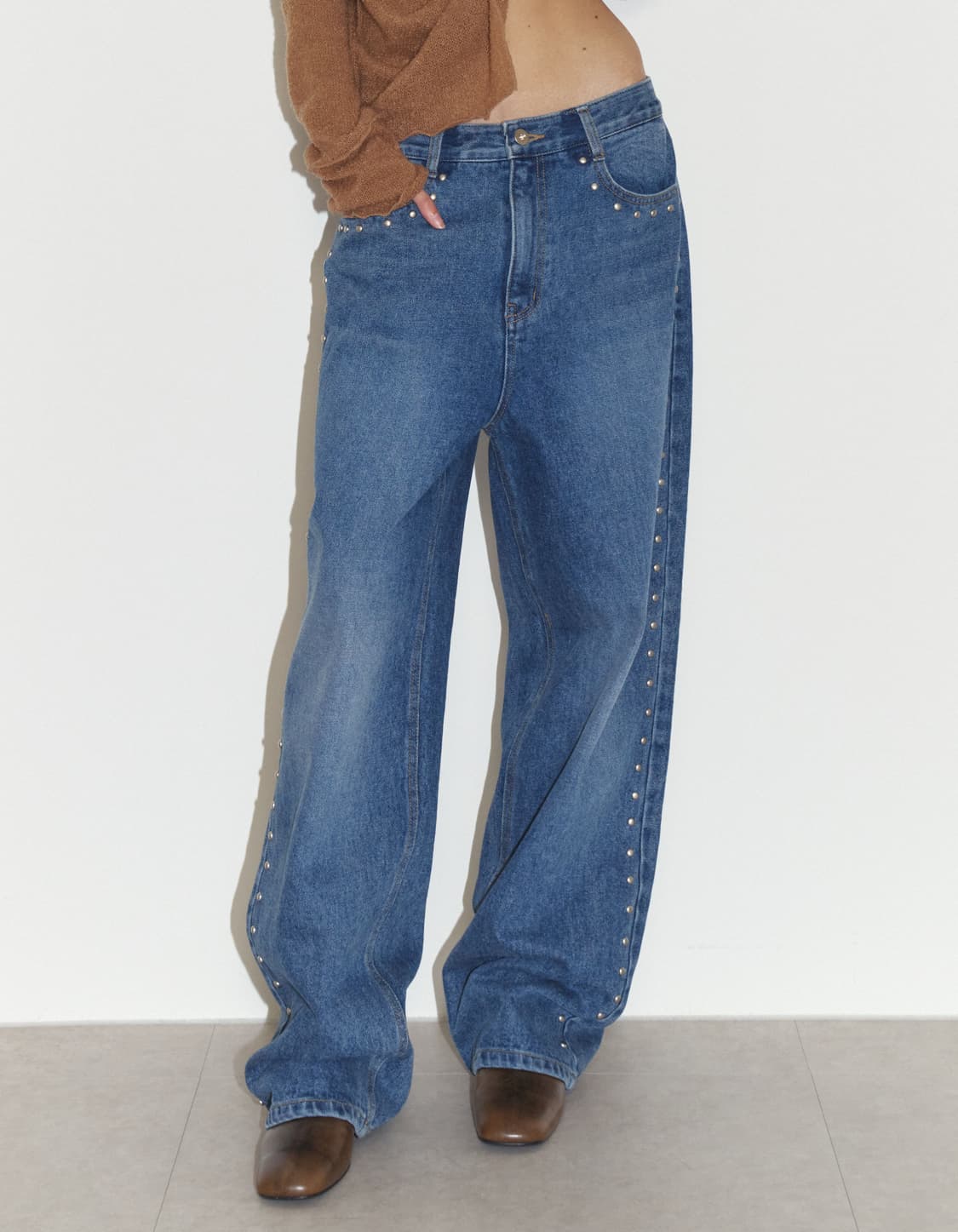Polysooem studded washed jeans 상품이미지6