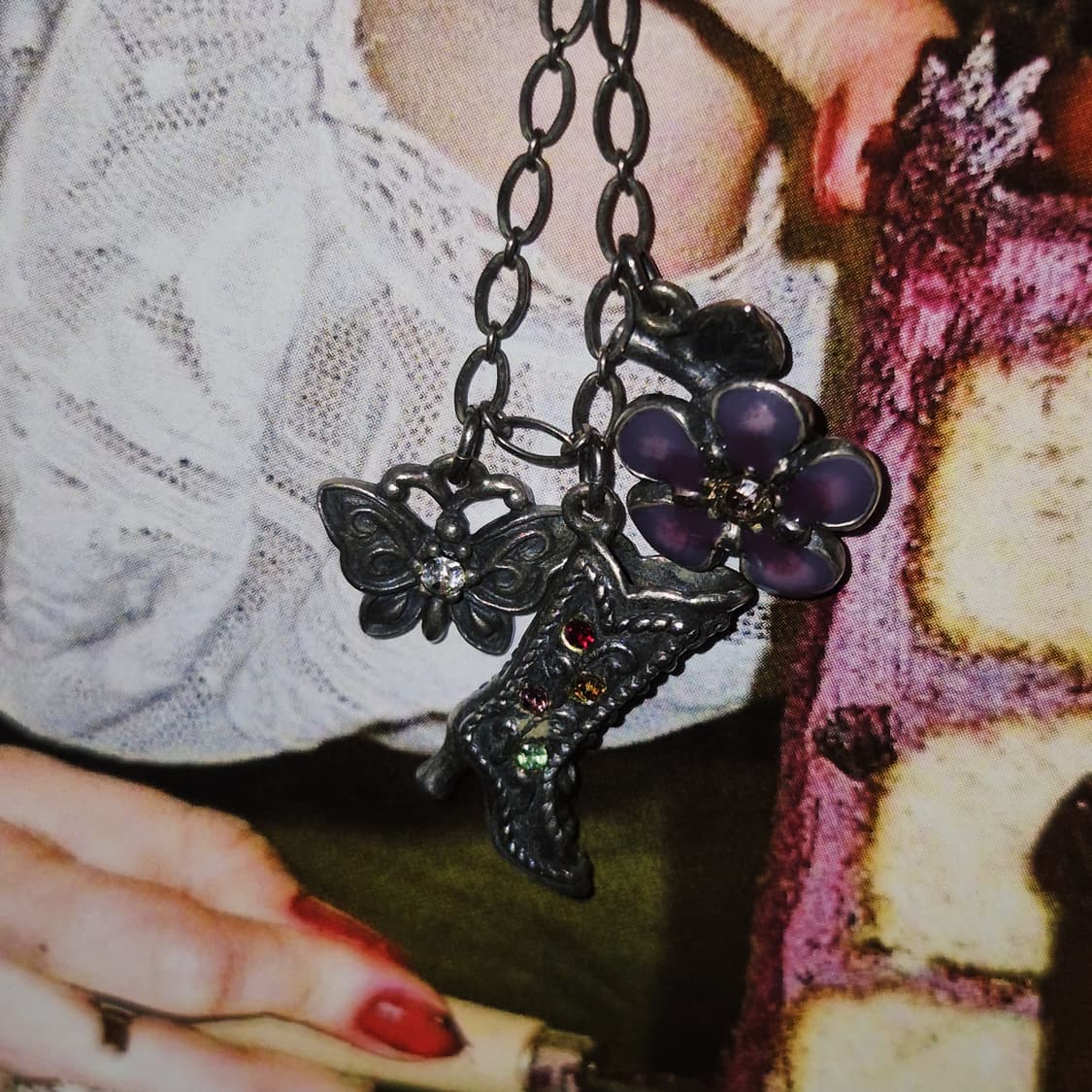 07s 안나수이 실버925 빅토리안 부츠 목걸이 상품이미지10