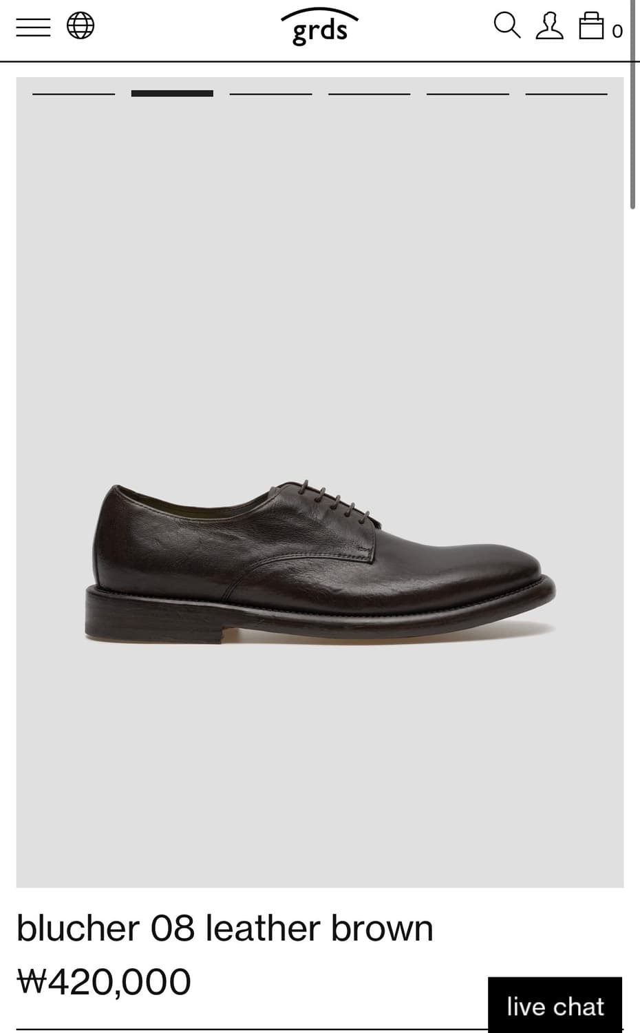 그라더스 블루처08 브라운 더비 255 상품이미지1