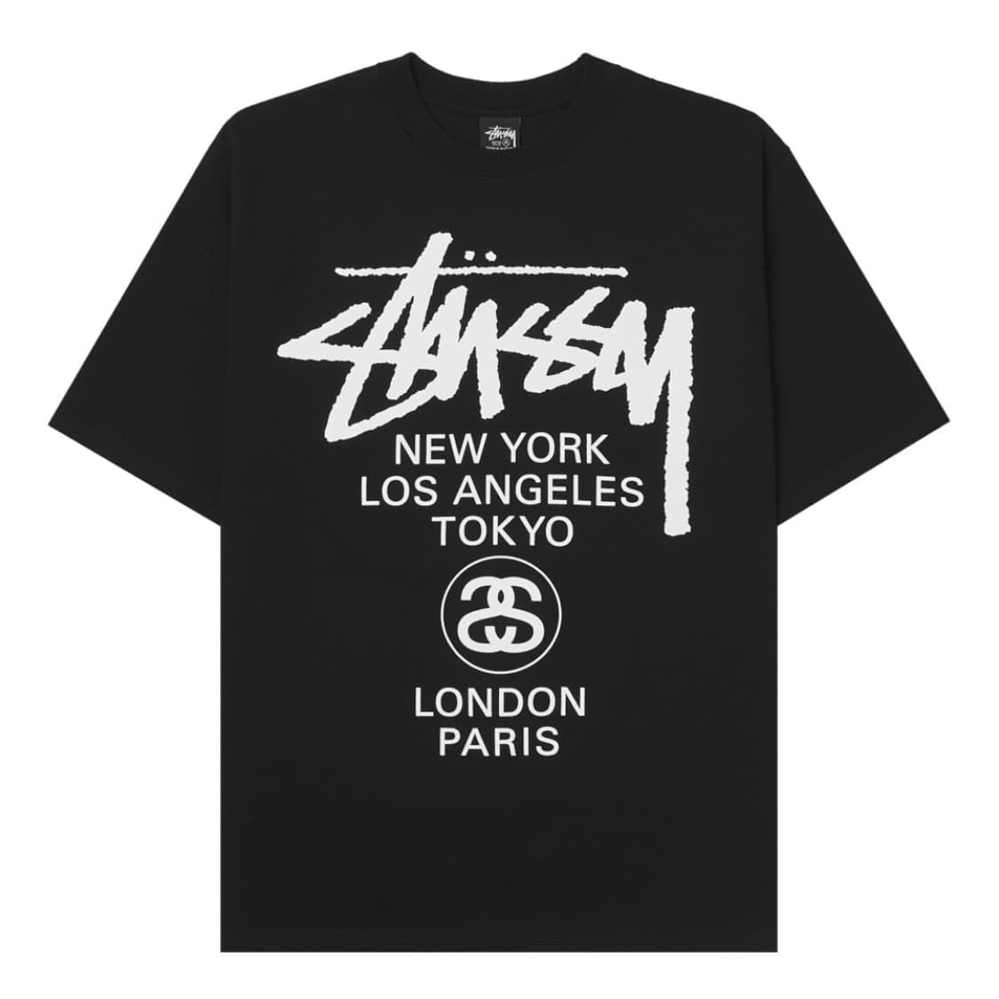 스투시 월드투어 반팔 티셔츠 블랙 상품이미지2