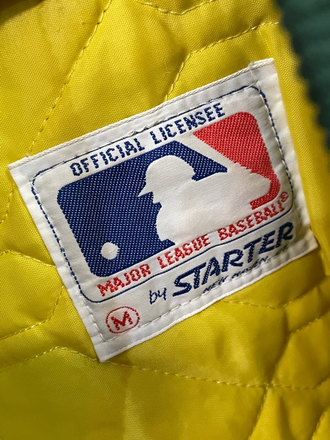 스타터 MLB 오클랜드 사틴 자켓 상품이미지6
