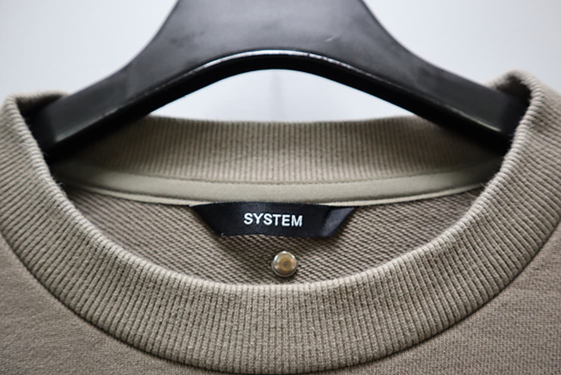 SYSTEM 시스템 맨투맨 23년식 드라이완료 오버핏 한섬 상품이미지5