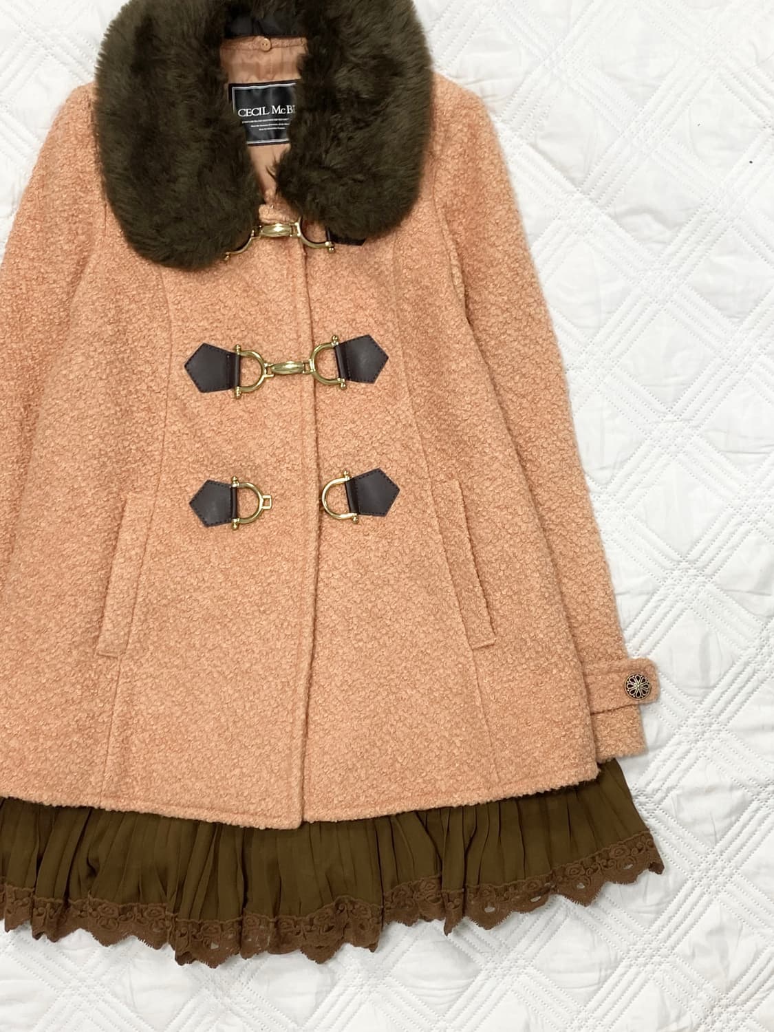 ꒰ঌ 세실맥비 쿠루미 딸기초코 버클 코트 ໒꒱ 상품이미지2