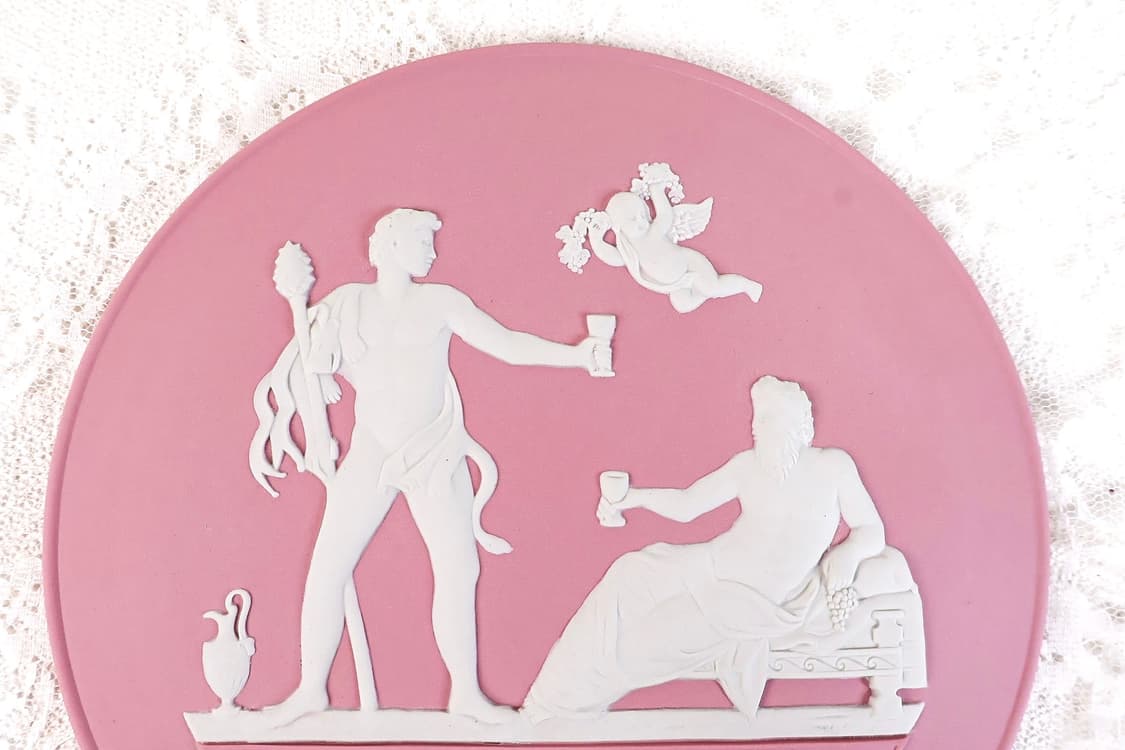 [영국앤틱] 웨지우드 재스퍼웨어 2008년 기념 핑크 장식접시(박스O) 상품이미지3