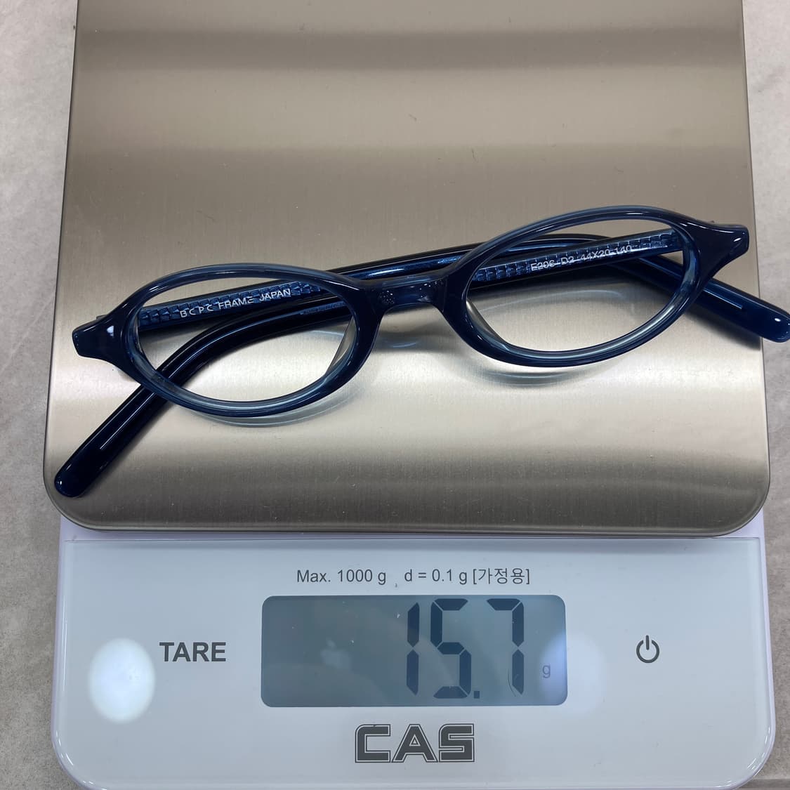 D86 일제 빈티지 딥블루 슬림 오벌 뿔테 안경 상품이미지8