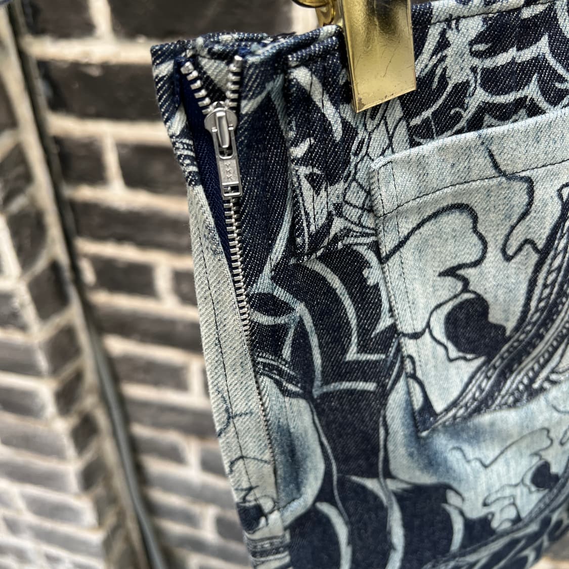 Sexy dynamite 스컬 데님 스커트 상품이미지5