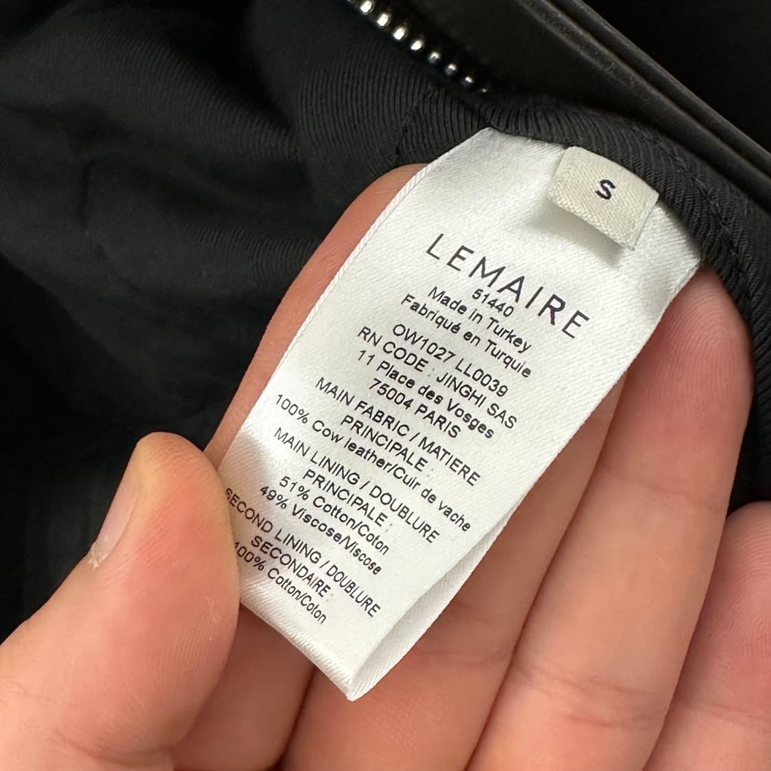 르메르 레더 23AW 블루종 가죽  상품이미지6