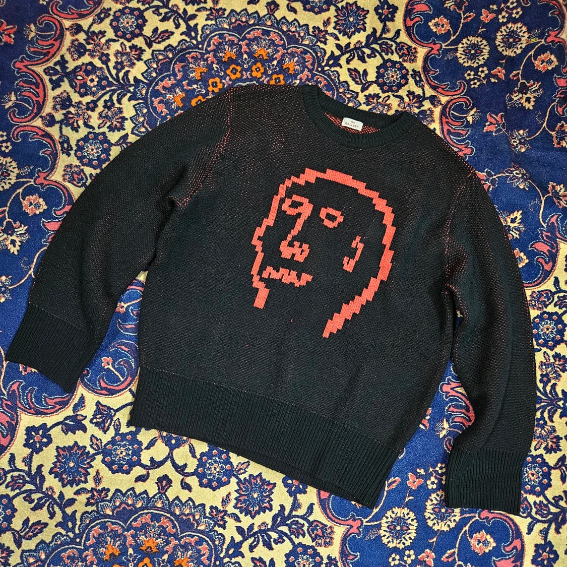 1011갤러리 페이스 일러스트 니트 1 size 상품이미지1