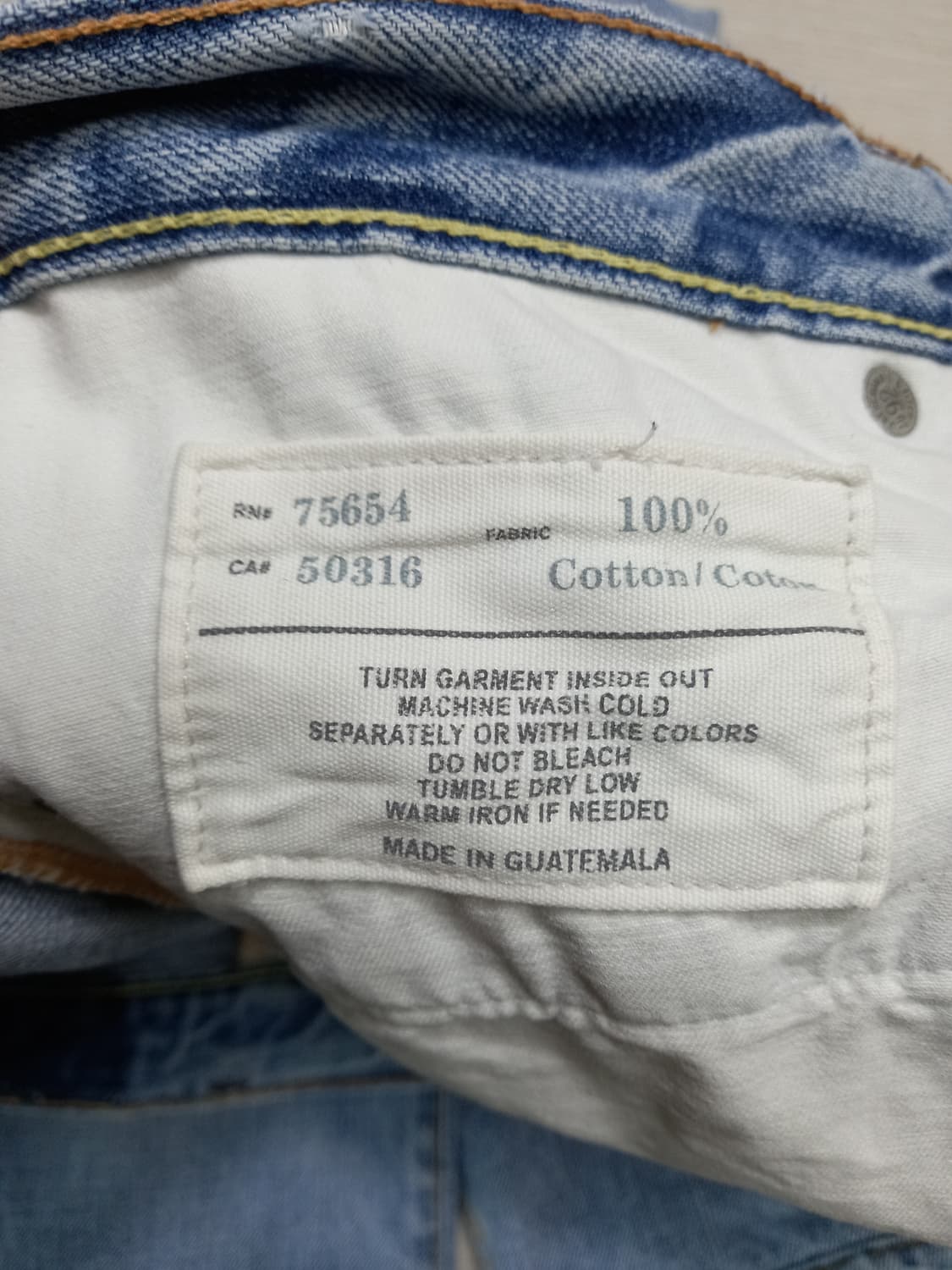 34 Abercrombie Baxter 데미지워싱 리페어진 34-589 상품이미지7