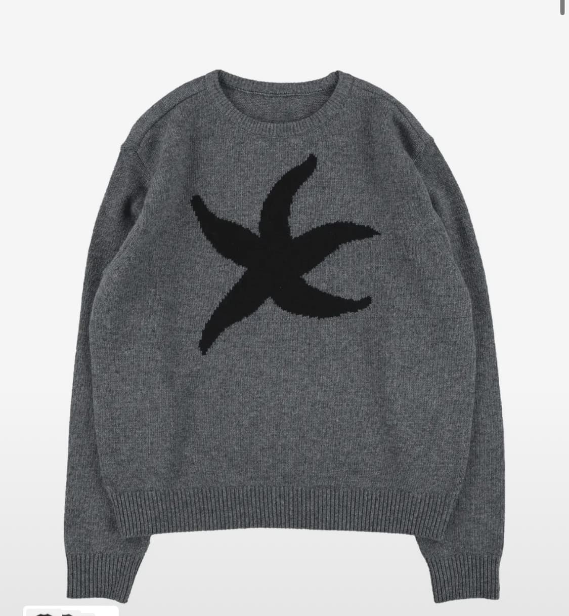 더콜디스트모먼트TCM 불가사리 차콜 니트 상품이미지1