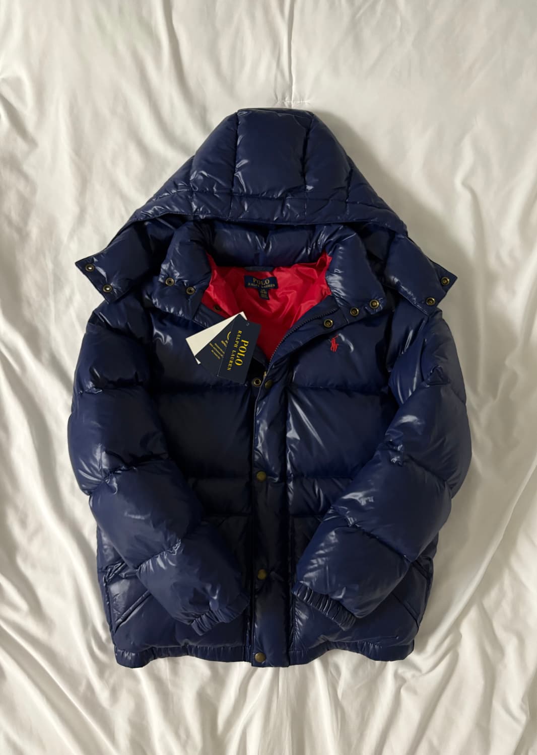 폴로 랄프로렌 유광 패딩 S (유일매물) 상품이미지1