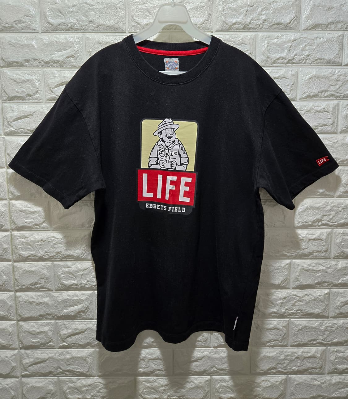 이벳필드 플란넬 코튼 반팔티 95~100 상품이미지1